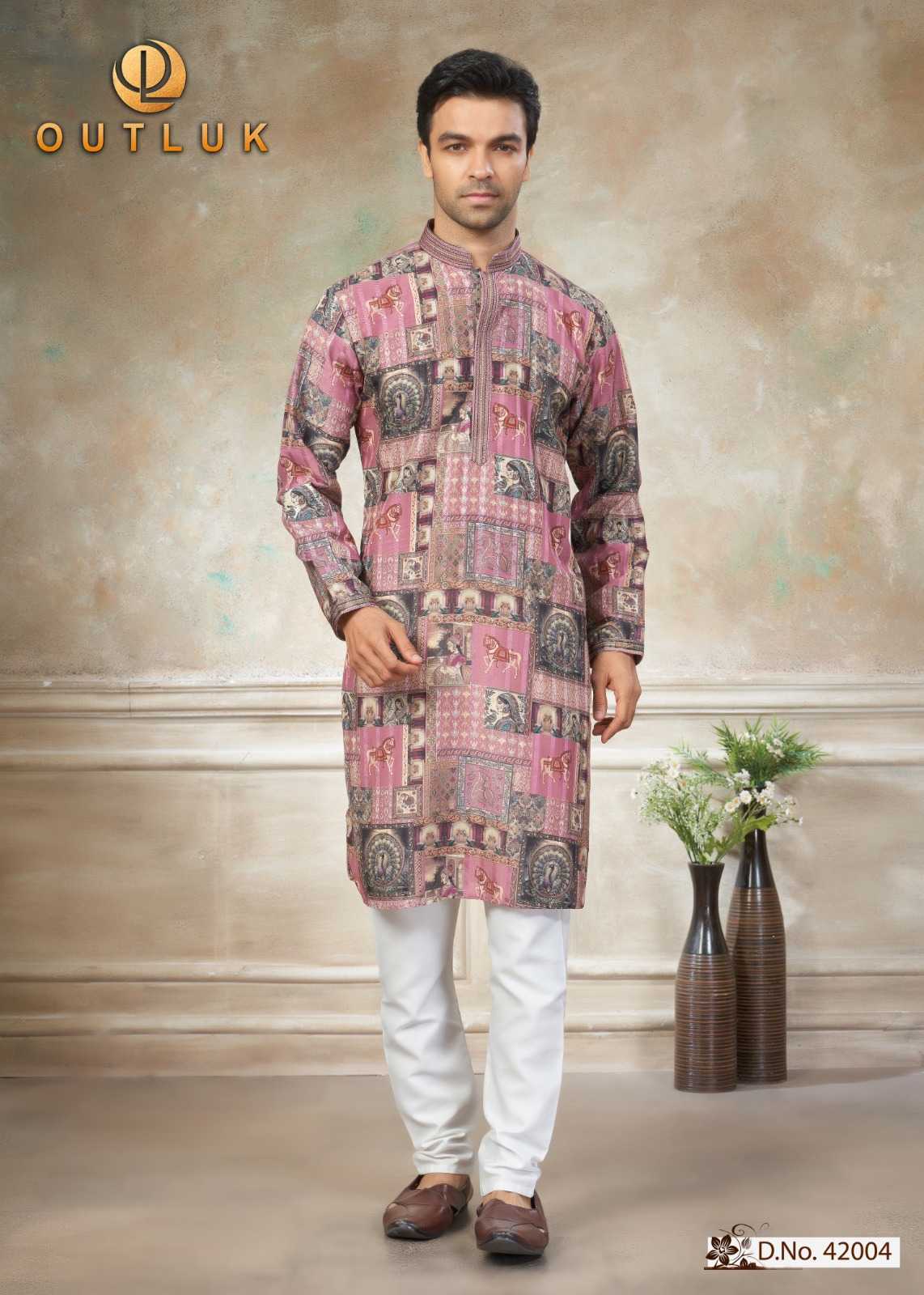 YNF Wholesale Cotton Mens Kurtas KESH530 Outluk Wedding 42 | Surat Manufacturer