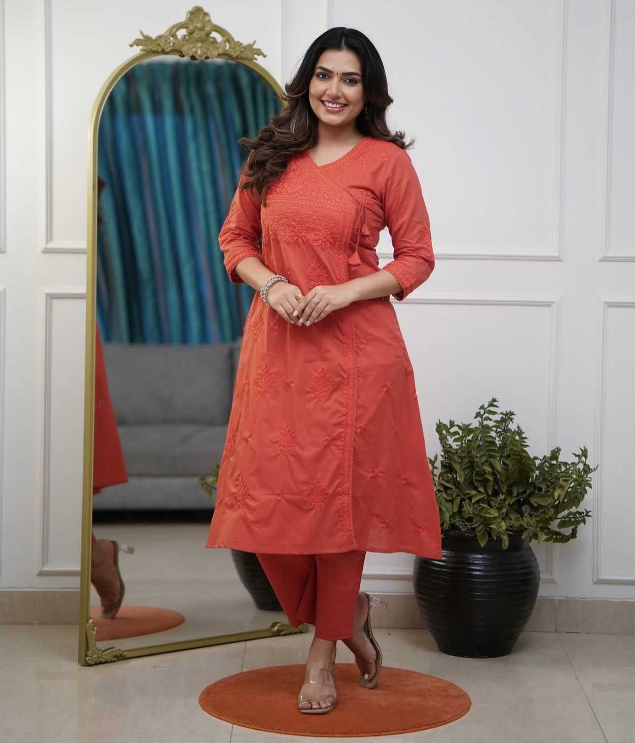 YNF Wholesale Cotton Casual Kurtis KESH684 chikankari | Surat Manufacturer