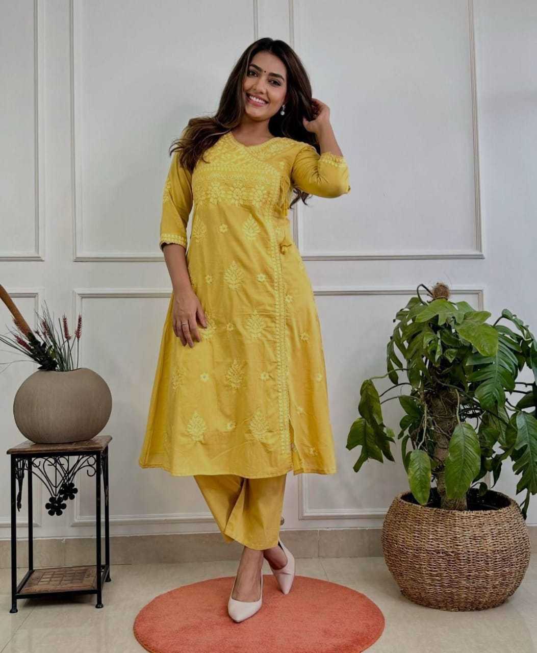 YNF Wholesale Cotton Casual Kurtis KESH684 chikankari | Surat Manufacturer