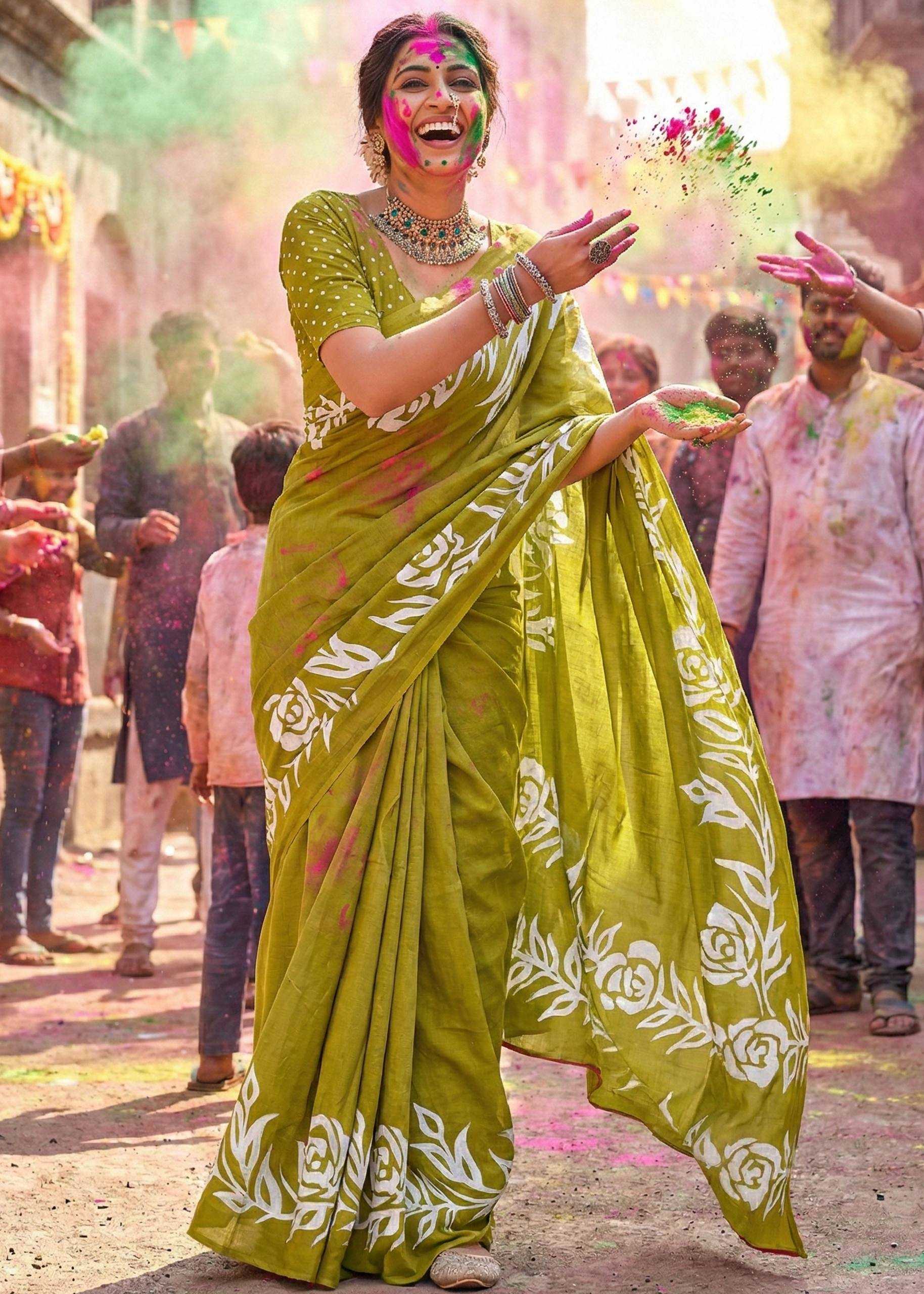 YNF Wholesale Cotton Printed Sarees RIN229 Bloc | Surat Manufacturer