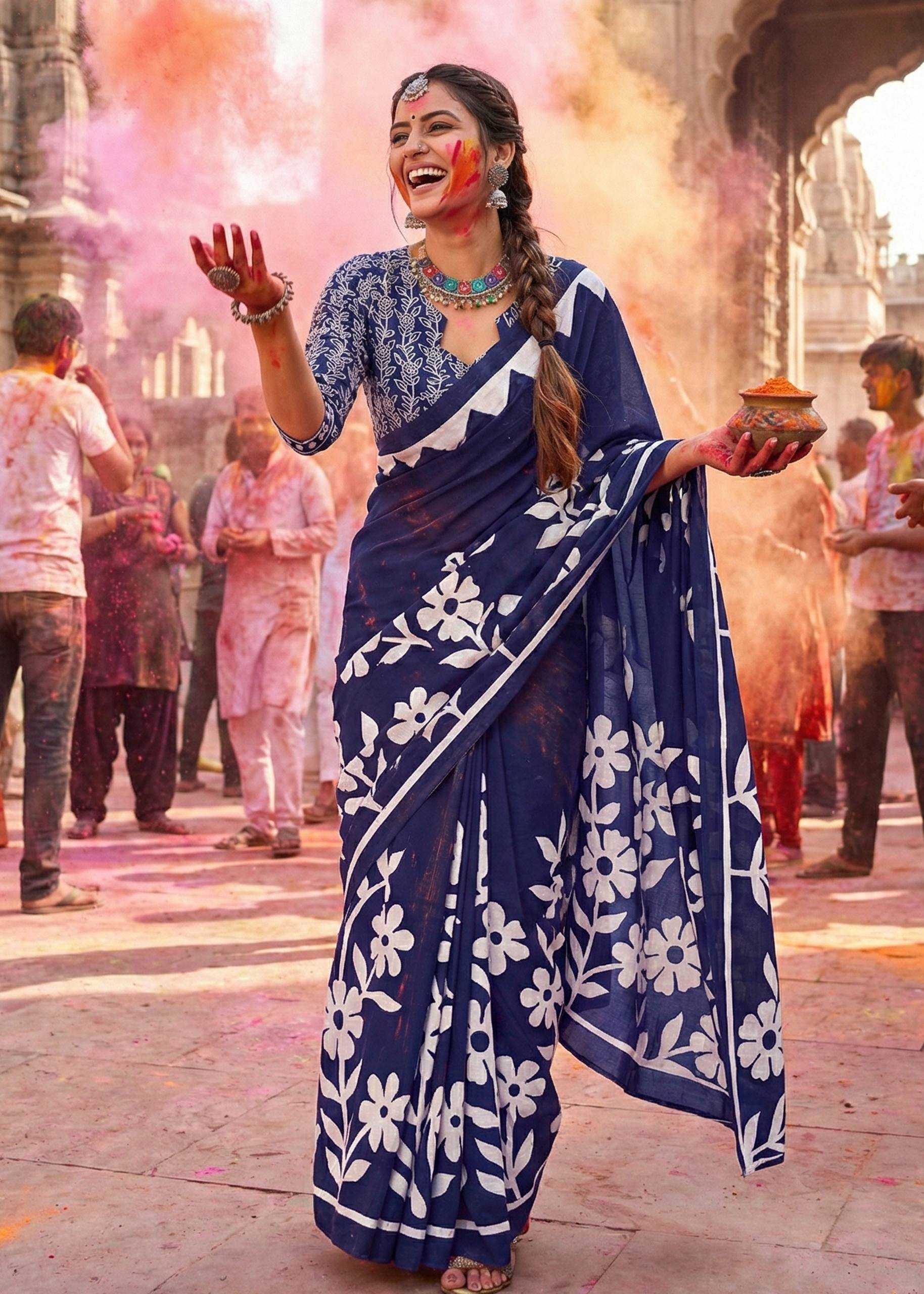 YNF Wholesale Cotton Printed Sarees RIN229 Lunching | Surat Manufacturer