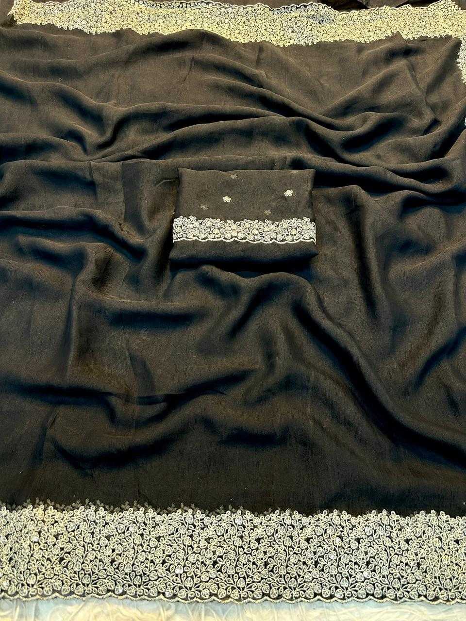 YNF Wholesale Crush Silk Embroidered Sarees KESH691 131 | Surat Manufacturer