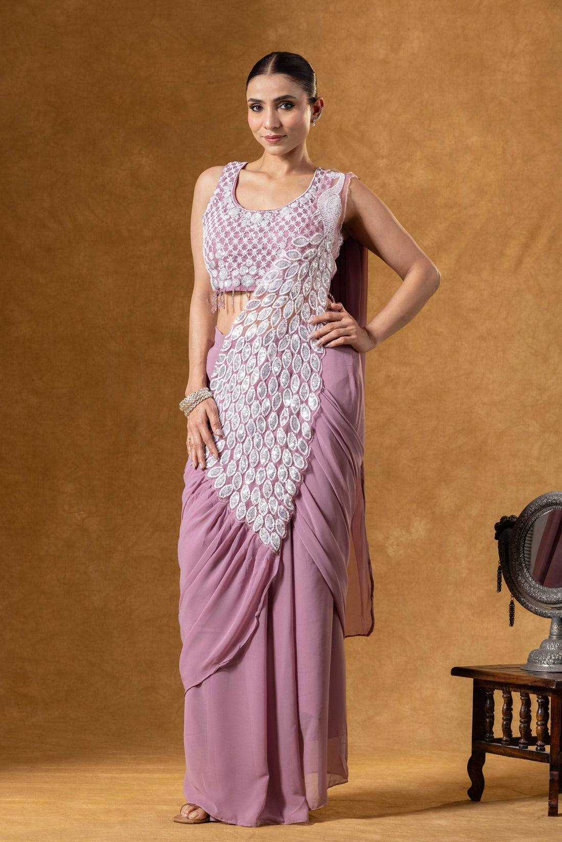 YNF Wholesale Faux Georgette Ready To Wear Sarees RIN215 1165 | Surat Manufacturer