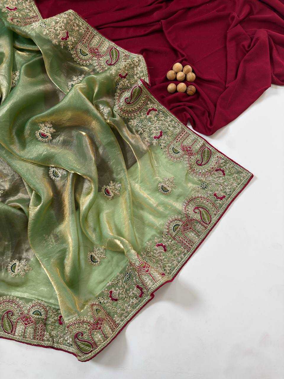 YNF Wholesale FENDY Embroidered Sarees KESH568 | Surat Manufacturer