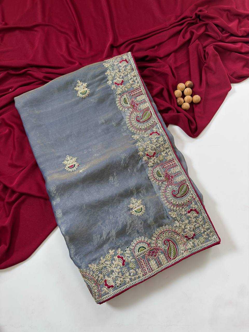 YNF Wholesale FENDY Embroidered Sarees KESH568 | Surat Manufacturer