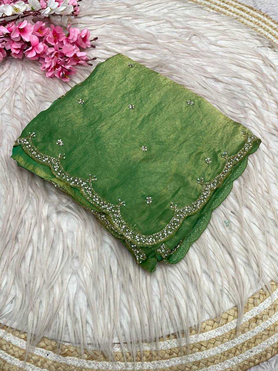 YNF Wholesale FENDY Satin Hand Work Sarees RIN230 732 | Surat Manufacturer