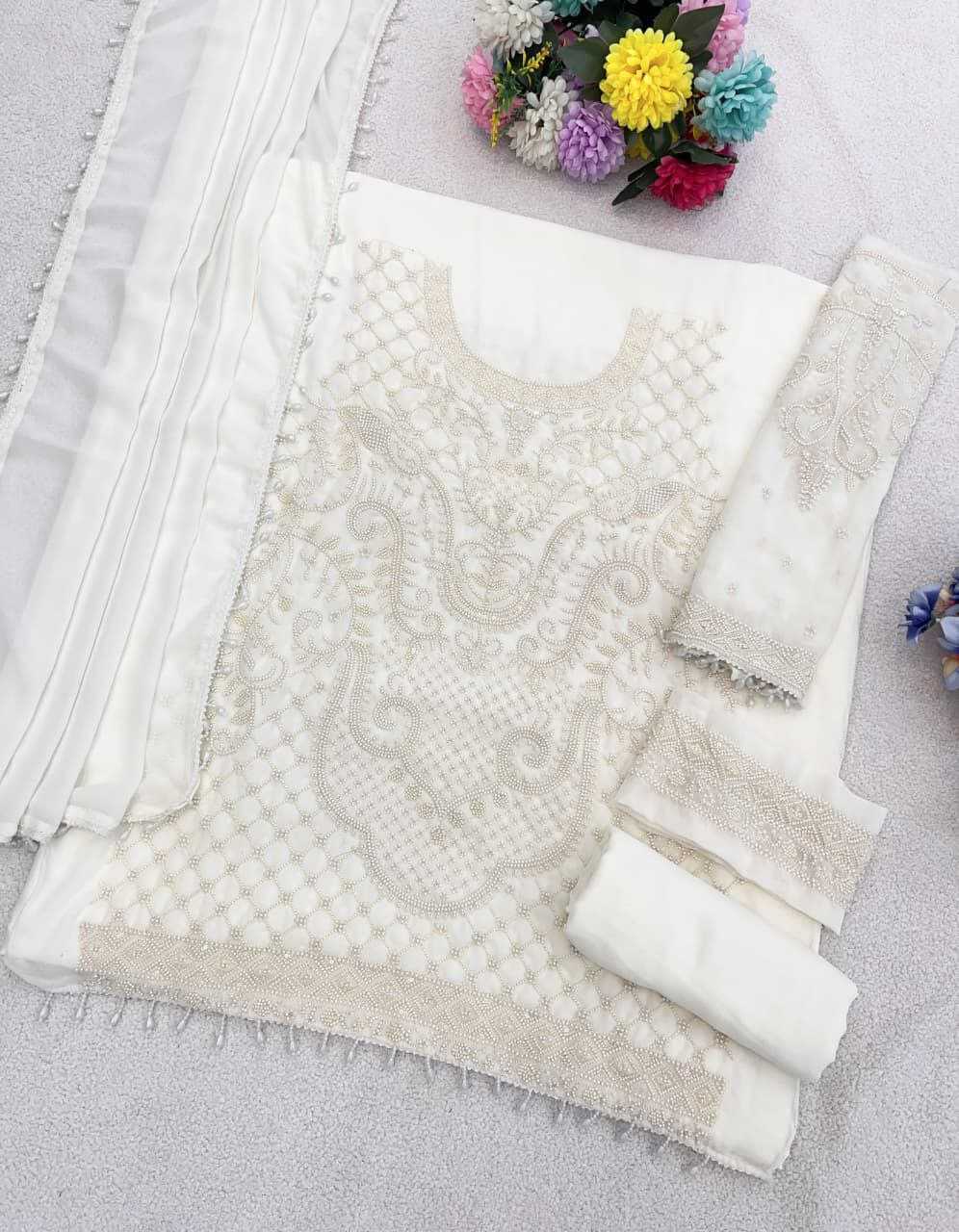 YNF Wholesale Georgette Party wear suits KESH704 BEADS | Surat Manufacturer