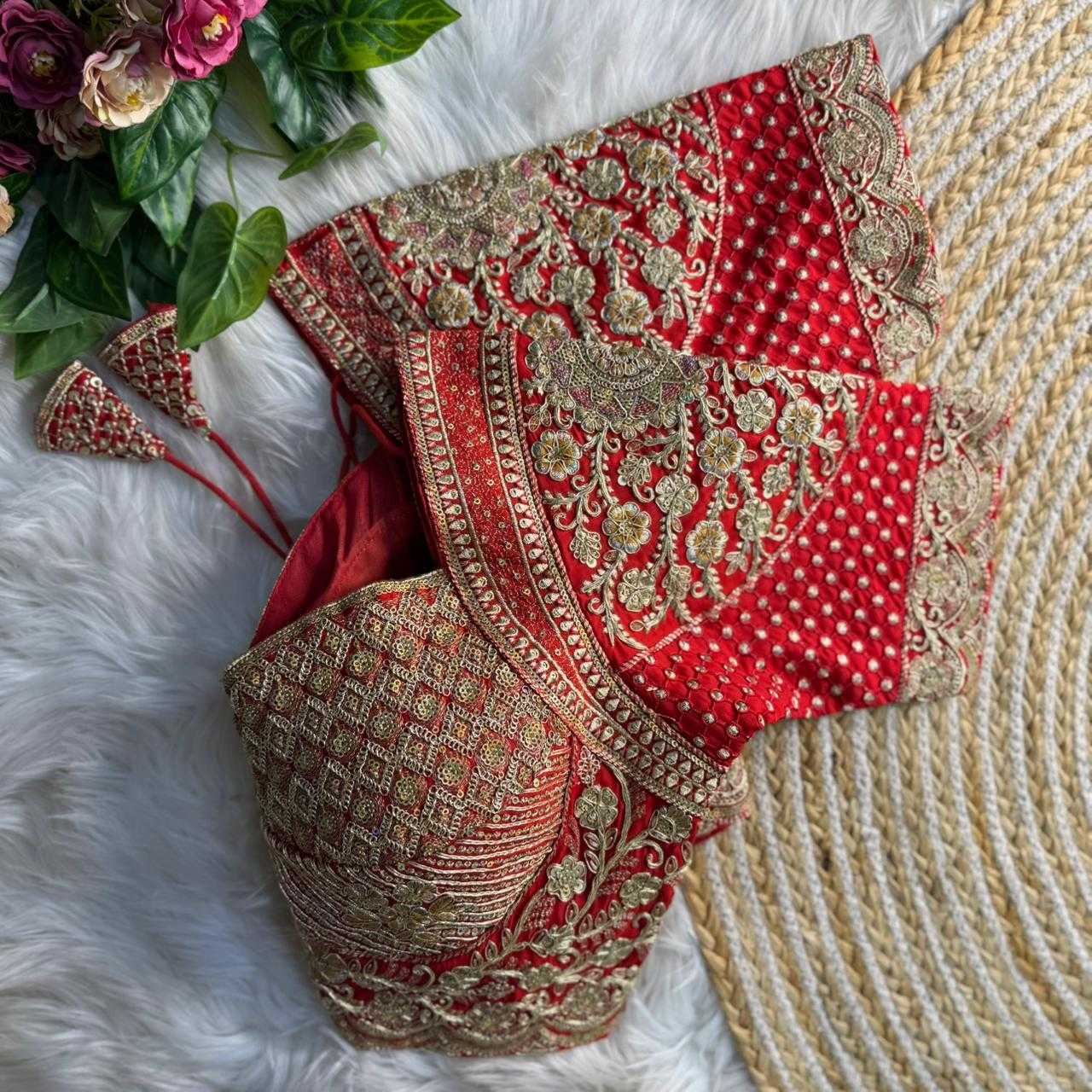 YNF Wholesale Heavy Roman Silk Sequence Embroidery Blouse KESH645 INSPIRED | Surat Manufacturer