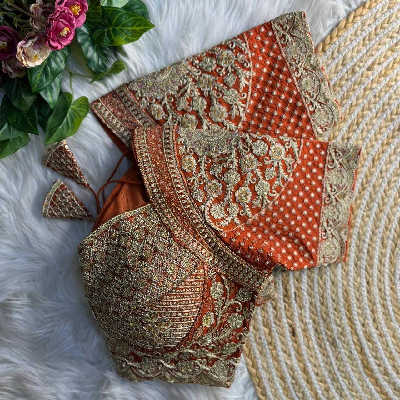 YNF Wholesale Heavy Roman Silk Sequence Embroidery Blouse KESH645 INSPIRED | Surat Manufacturer