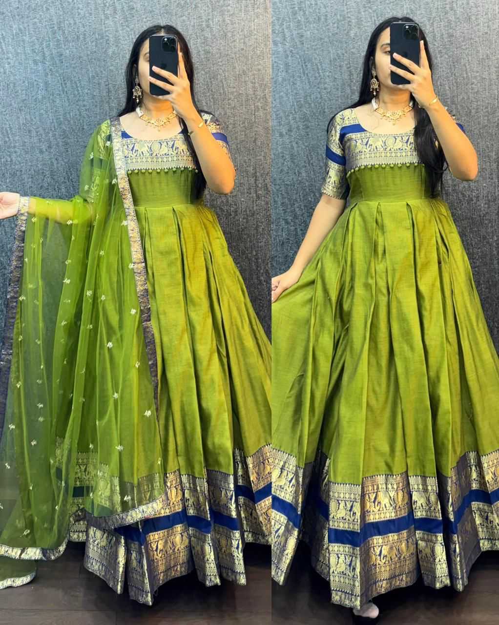 YNF Wholesale Heavy Silk Silk Gowns KESH599 111 | Surat Manufacturer