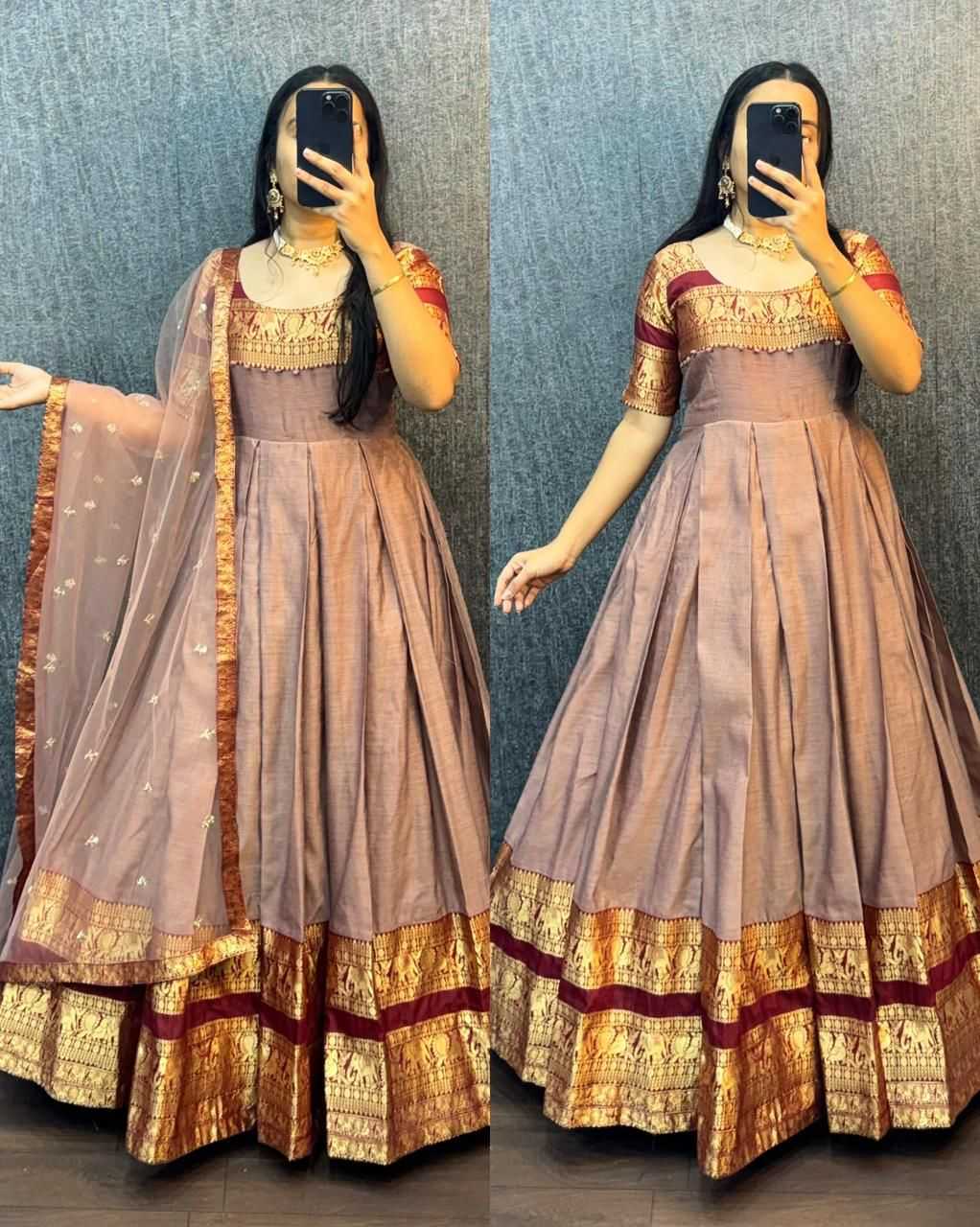 YNF Wholesale Heavy Silk Silk Gowns KESH599 111 | Surat Manufacturer