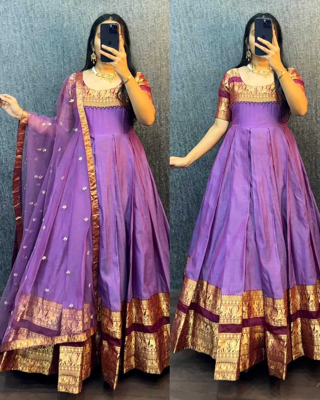 YNF Wholesale Heavy Silk Silk Gowns KESH599 111 | Surat Manufacturer