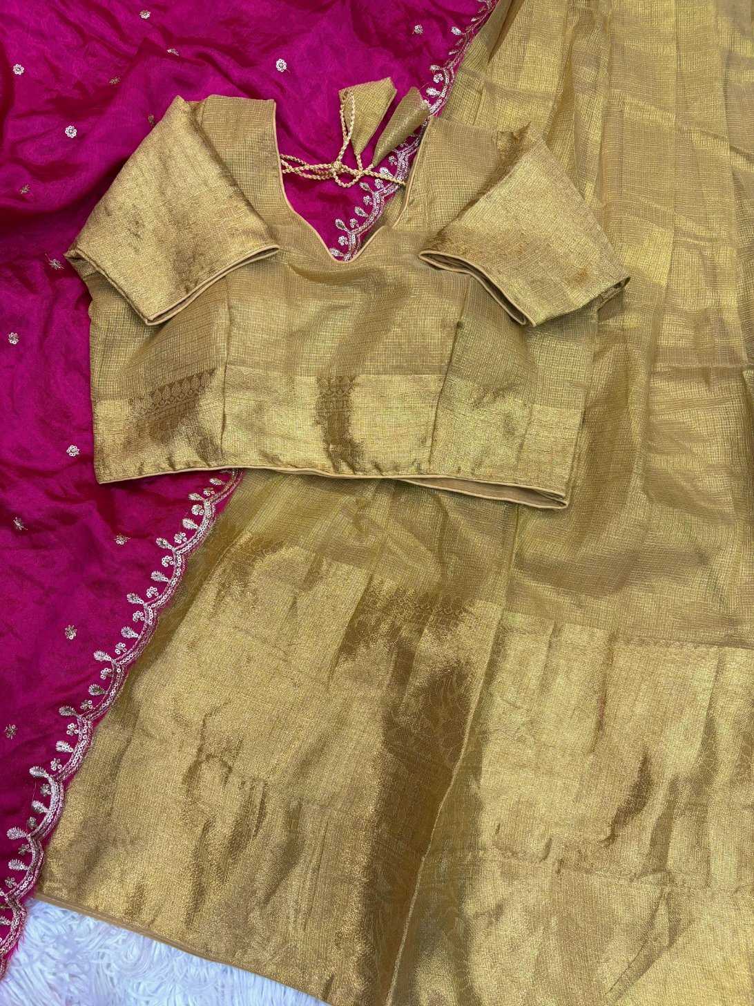 YNF Wholesale Jacquard Traditional Lehenga KESH713 Banarashi golden | Surat Manufacturer