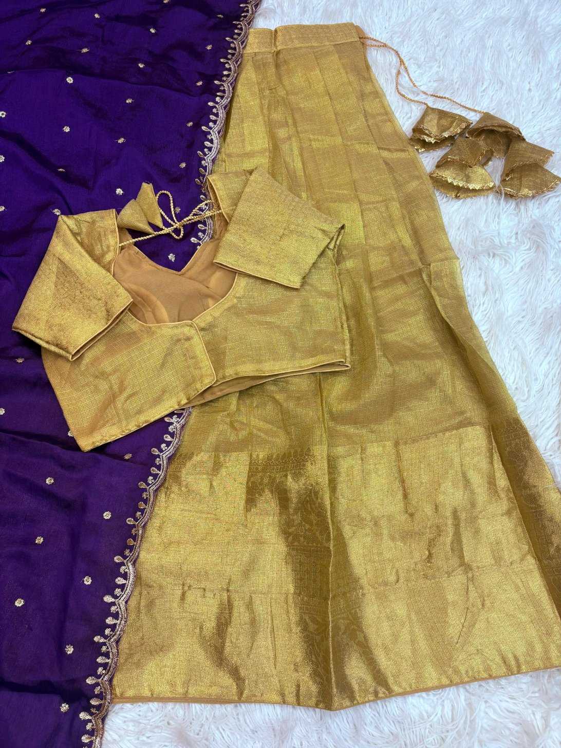 YNF Wholesale Jacquard Traditional Lehenga KESH713 Banarashi golden | Surat Manufacturer