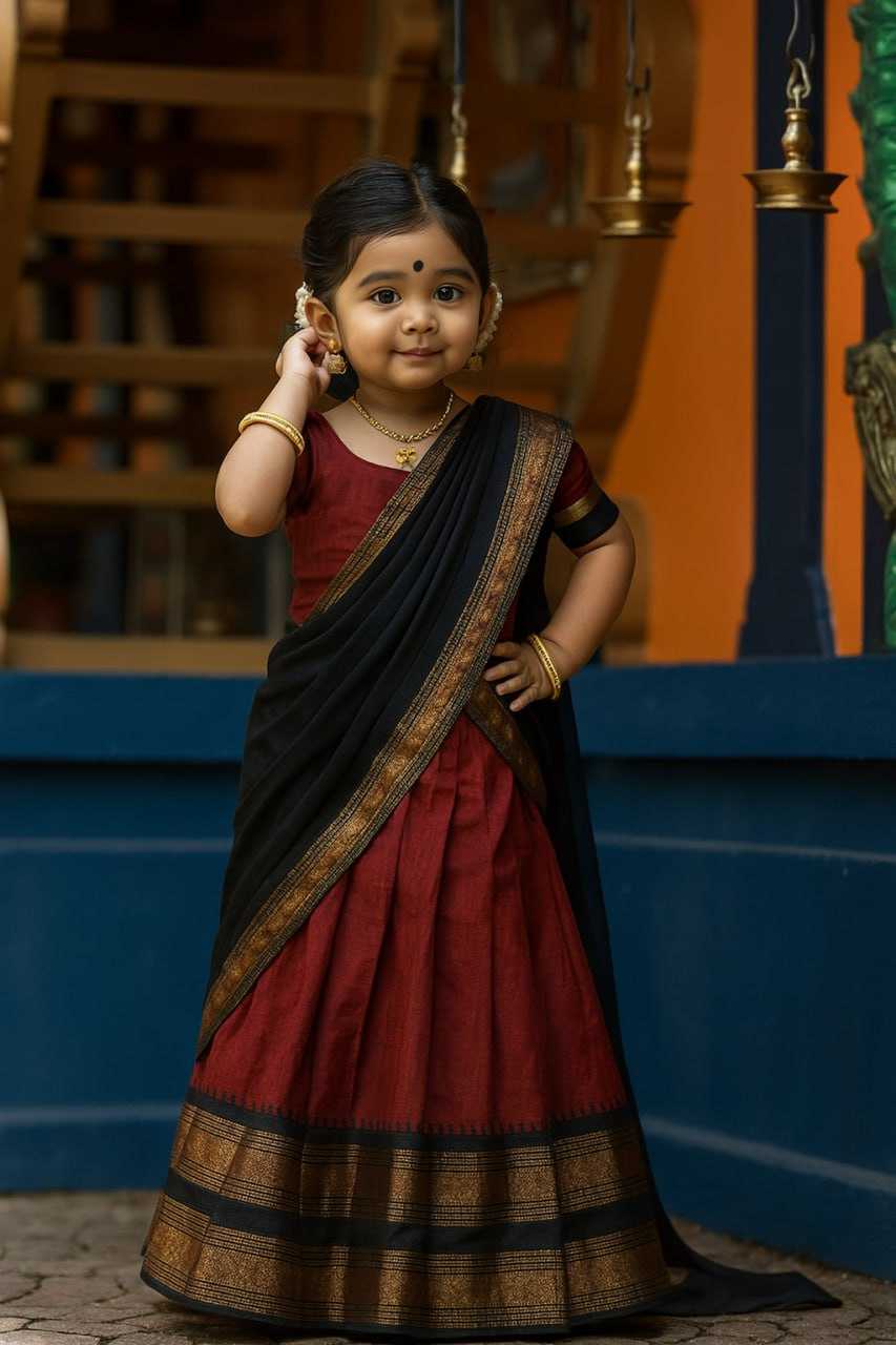 YNF Wholesale Lichi Silk Kids Lehenga KESH642 008 | Surat Manufacturer