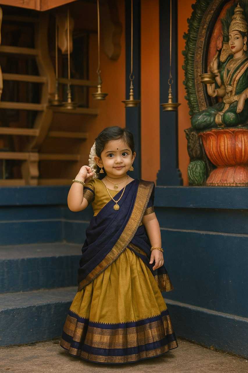 YNF Wholesale Lichi Silk Kids Lehenga KESH642 008 | Surat Manufacturer