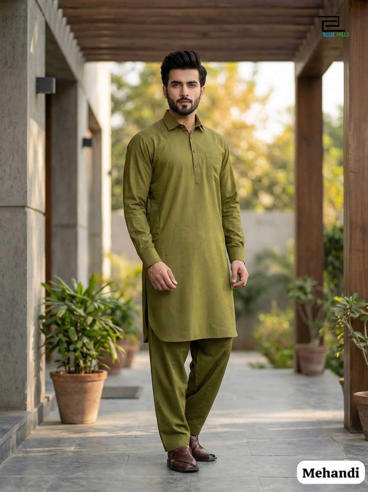 YNF Wholesale Paithani Silk Mens Kurtas KESH530 Pathani vol 1 | Surat Manufacturer