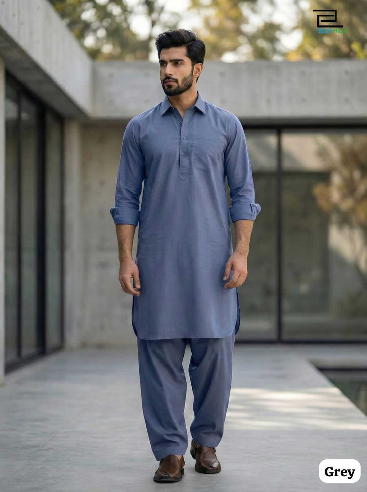 YNF Wholesale Paithani Silk Mens Kurtas KESH530 Pathani vol 1 | Surat Manufacturer