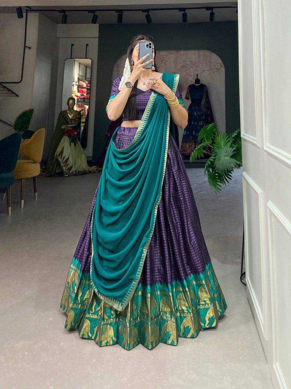 YNF Wholesale Poly Cotton Lehenga With Dupatta KESH668 102 | Surat Manufacturer