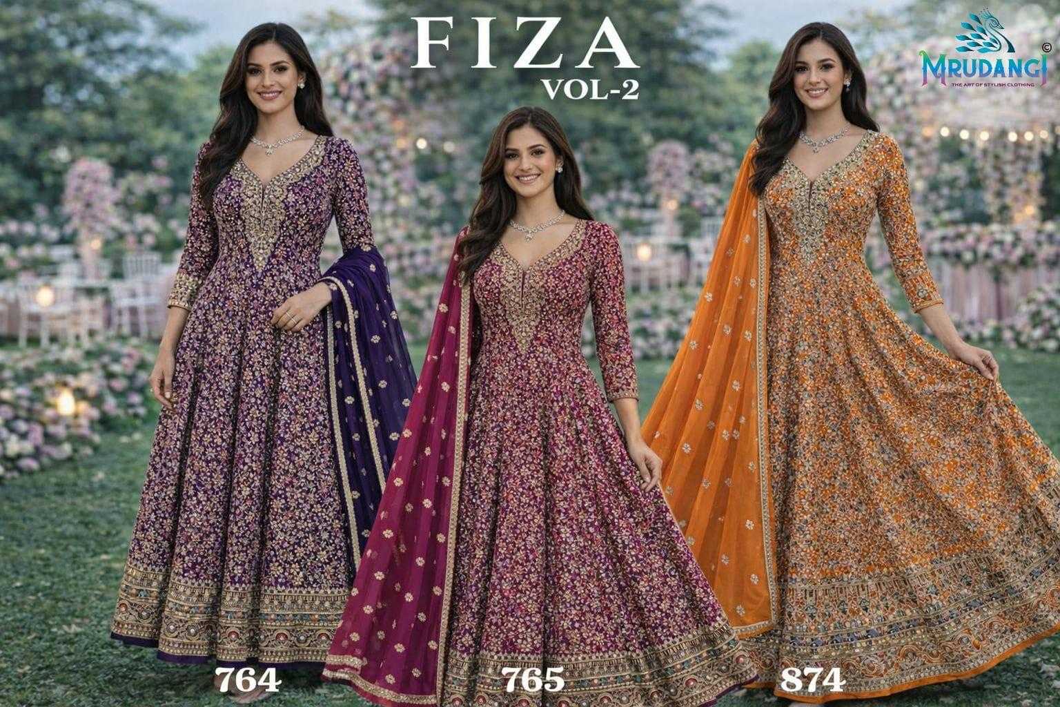 YNF Wholesale Premium Georgette Bollywood Style Gowns KESH481 Mrudangi FIZA VOL-2 | Surat Manufacturer