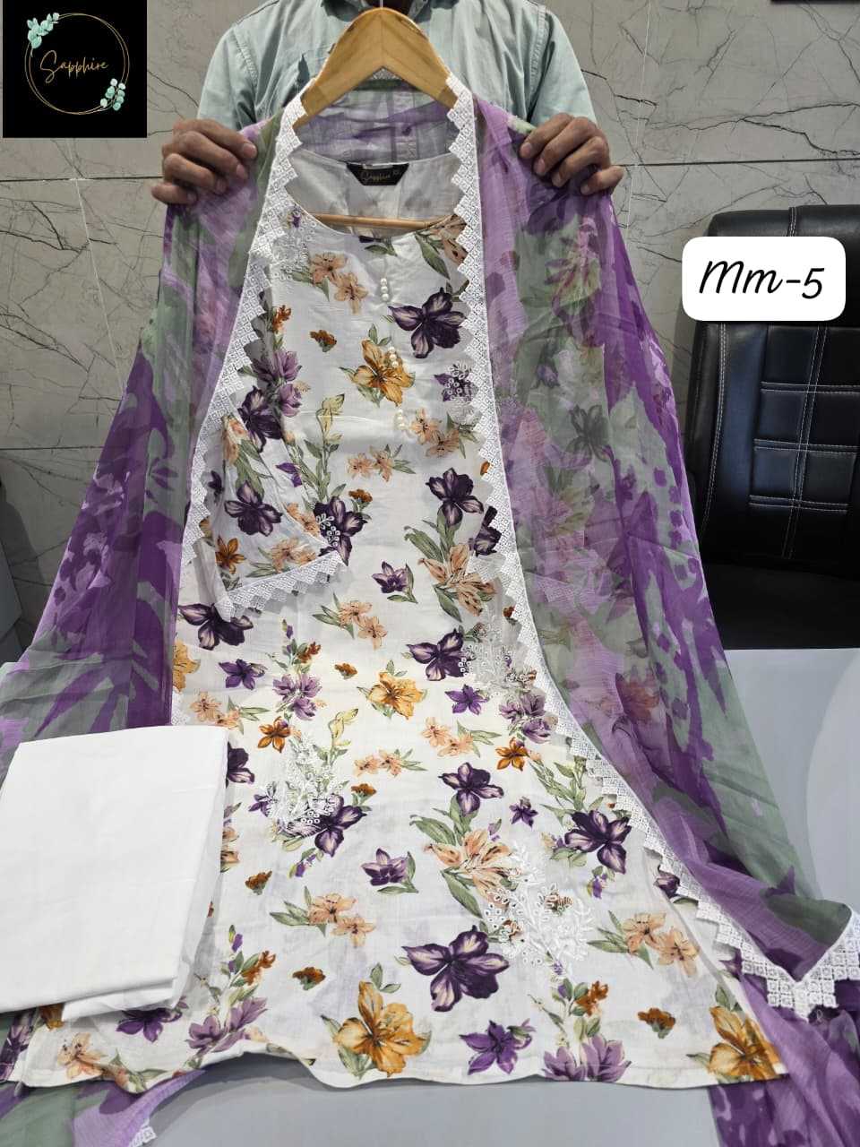 YNF Wholesale Pure Cotton Embroidery Suits KESH677 JAZMIN MAUSAMMURRY VOL-5 | Surat Manufacturer