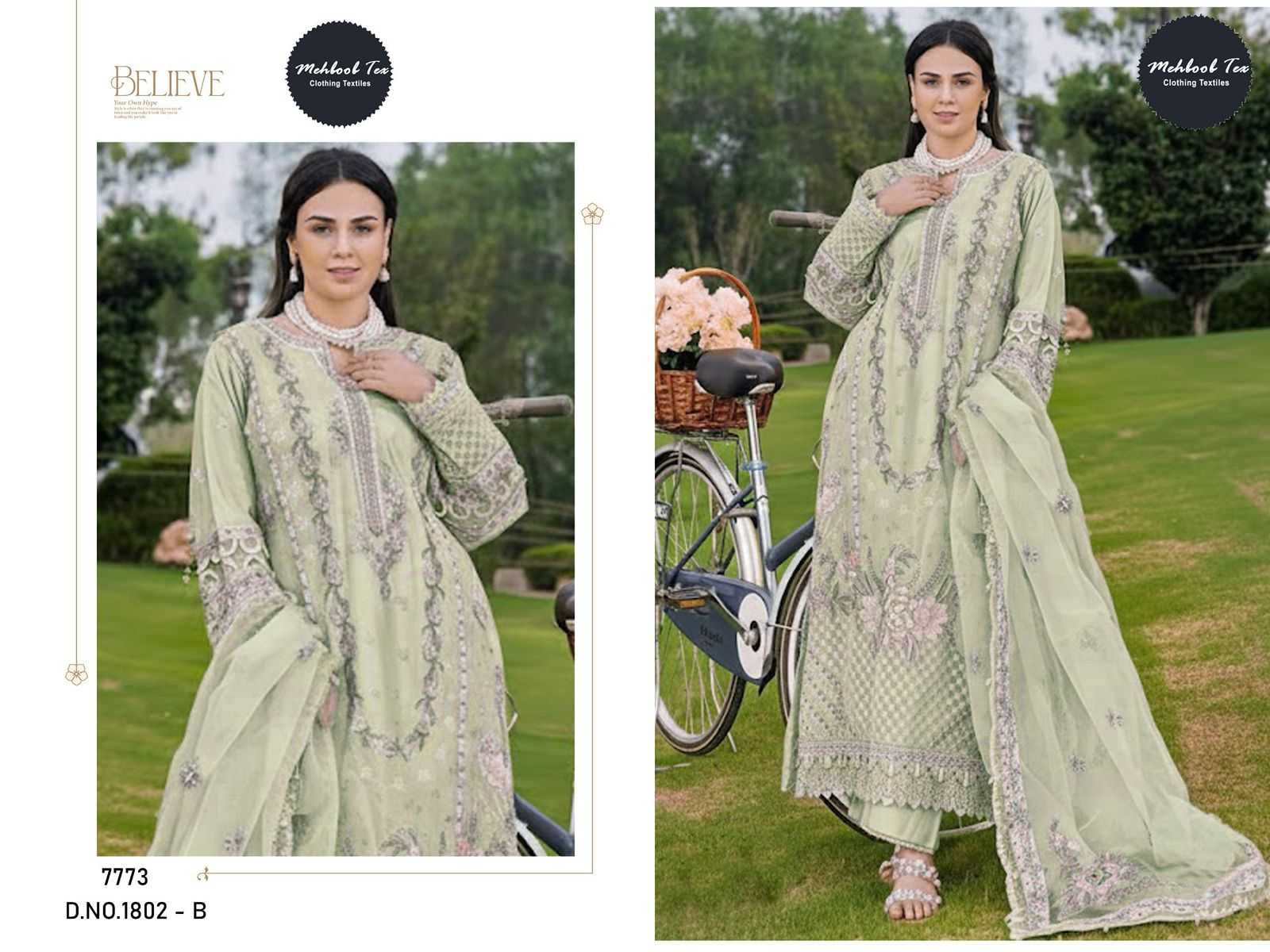 YNF Wholesale Pure Cotton Pakistani Suits KESH677 MEHBOOB TEX 1802 | Surat Manufacturer