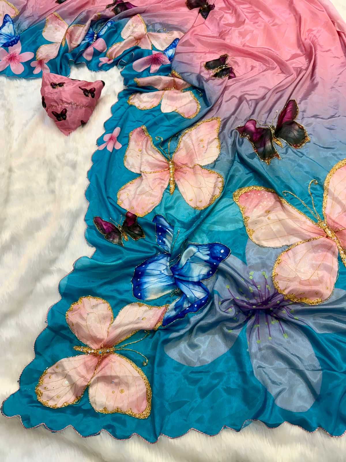 YNF Wholesale Pure Silk Handloom Sarees RIN164 Rasmalai | Surat Manufacturer