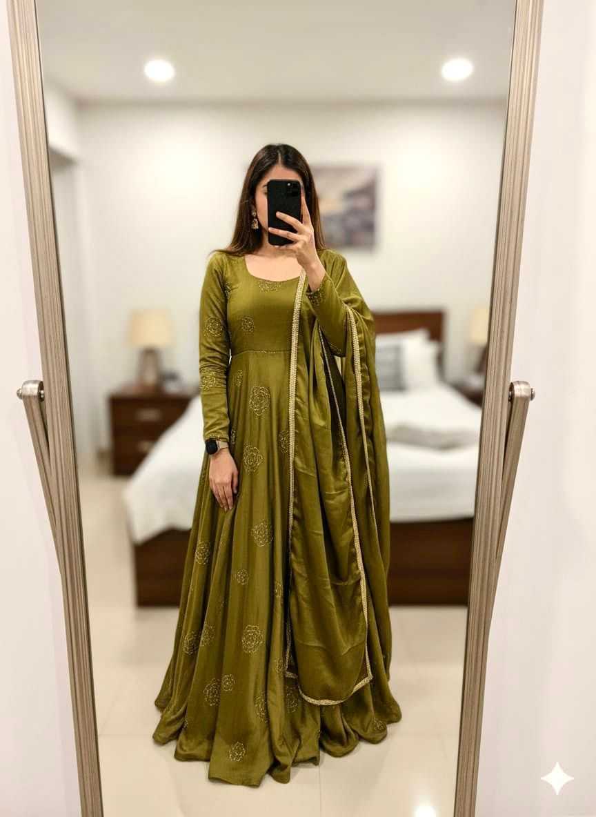 YNF Wholesale Rangoli Silk Silk Gowns KESH599 106 | Surat Manufacturer