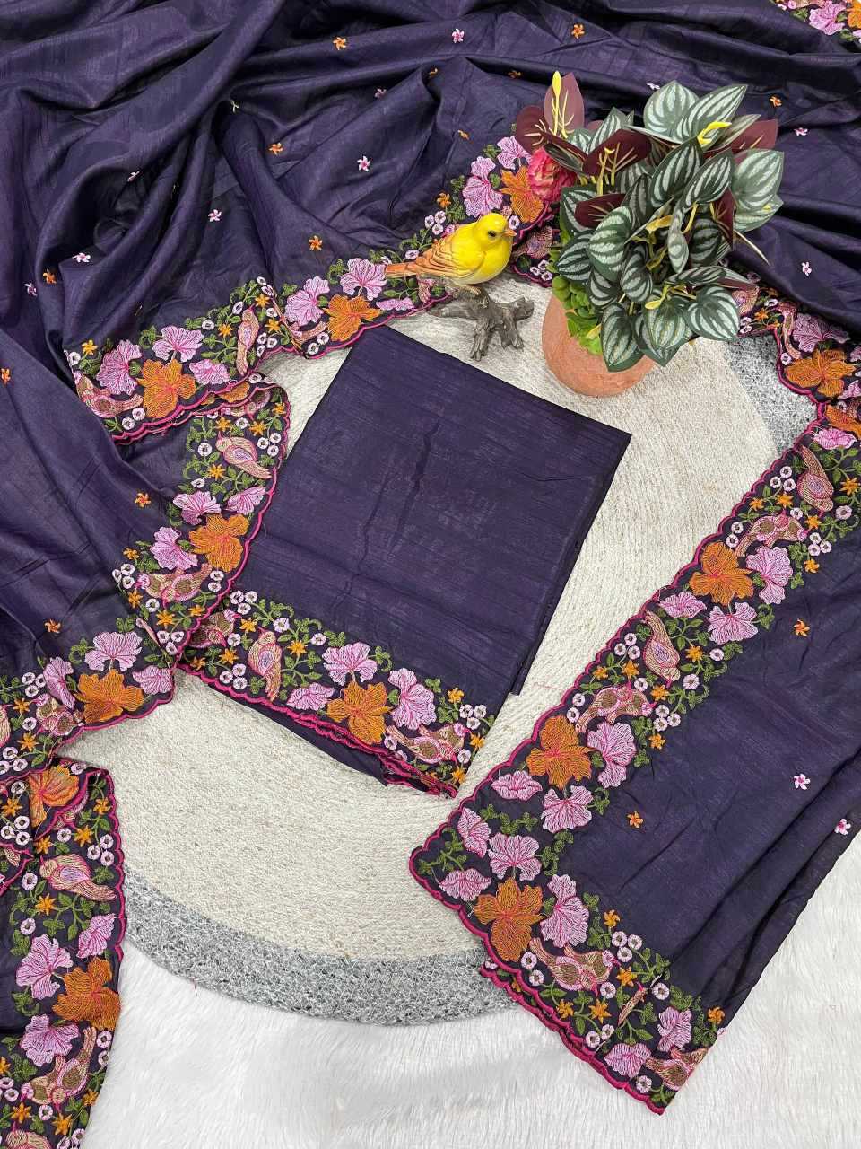 YNF Wholesale Slub Silk Embroidered Sarees KESH621 6072 | Surat Manufacturer