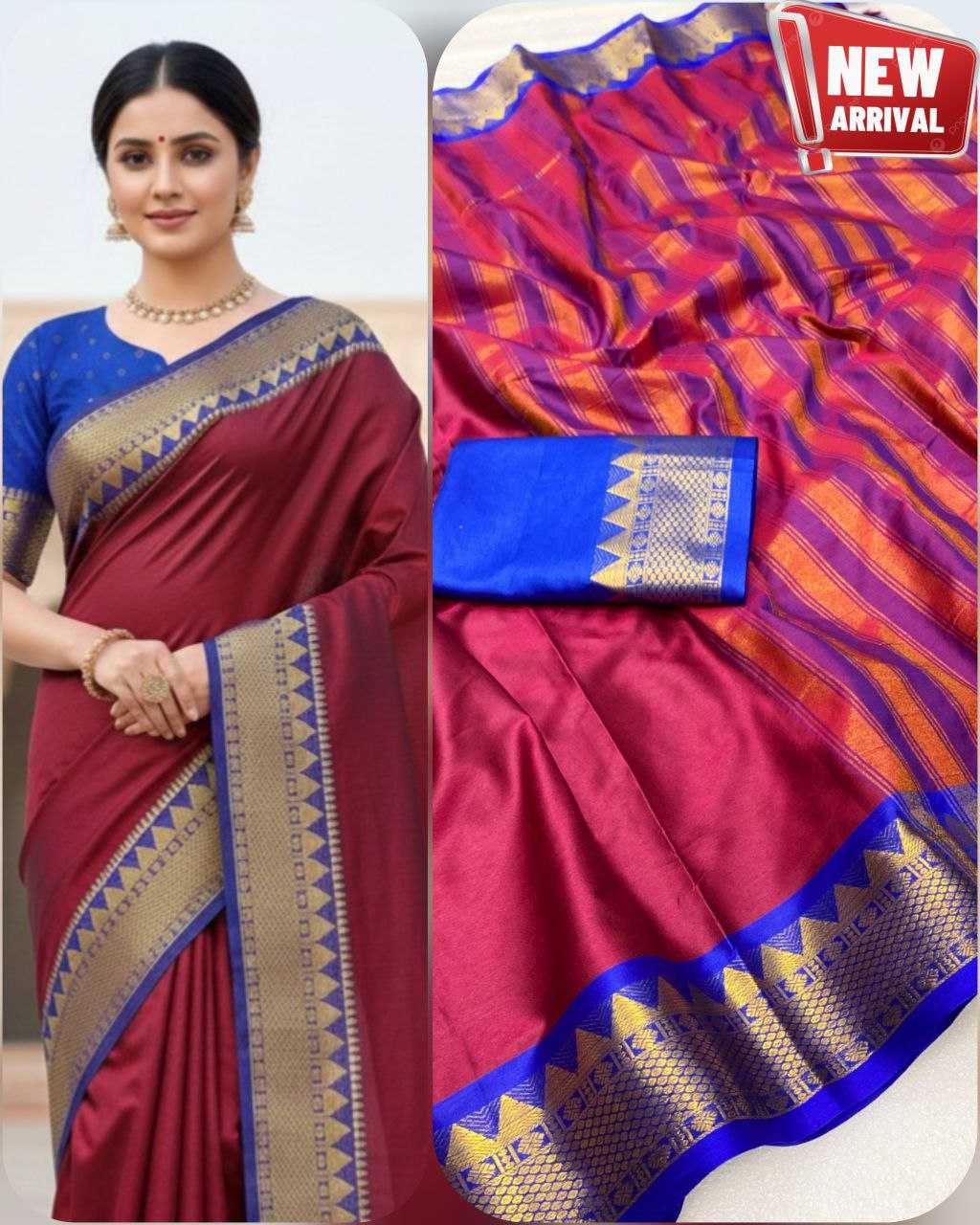 YNF Wholesale Soft Cotton Silk Cotton Sarees KESH554 TRISHUL | Surat Manufacturer