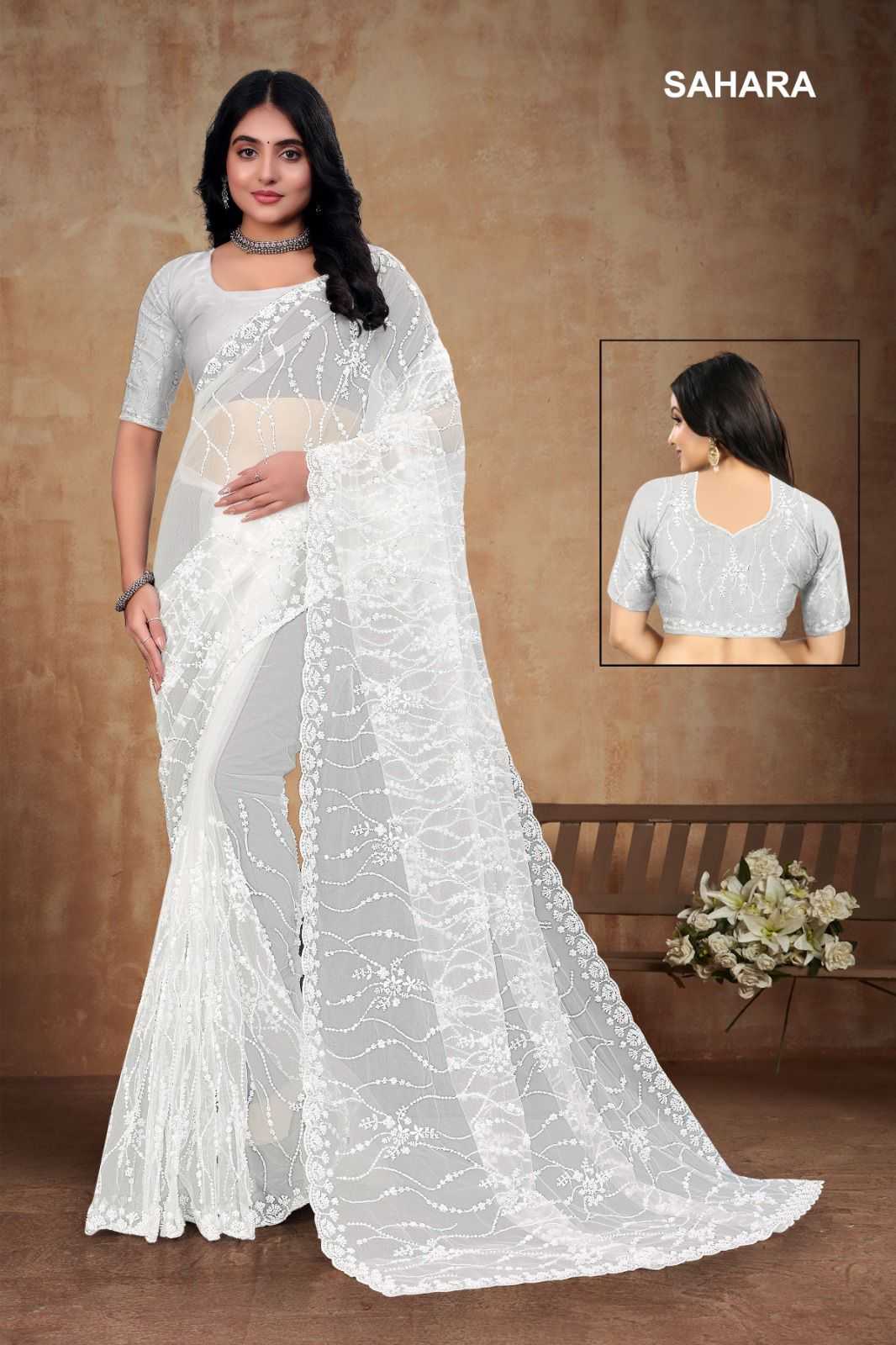 YNF Wholesale Soft Net Party Wear Sarees KESH114 SAHARA | Surat Manufacturer
