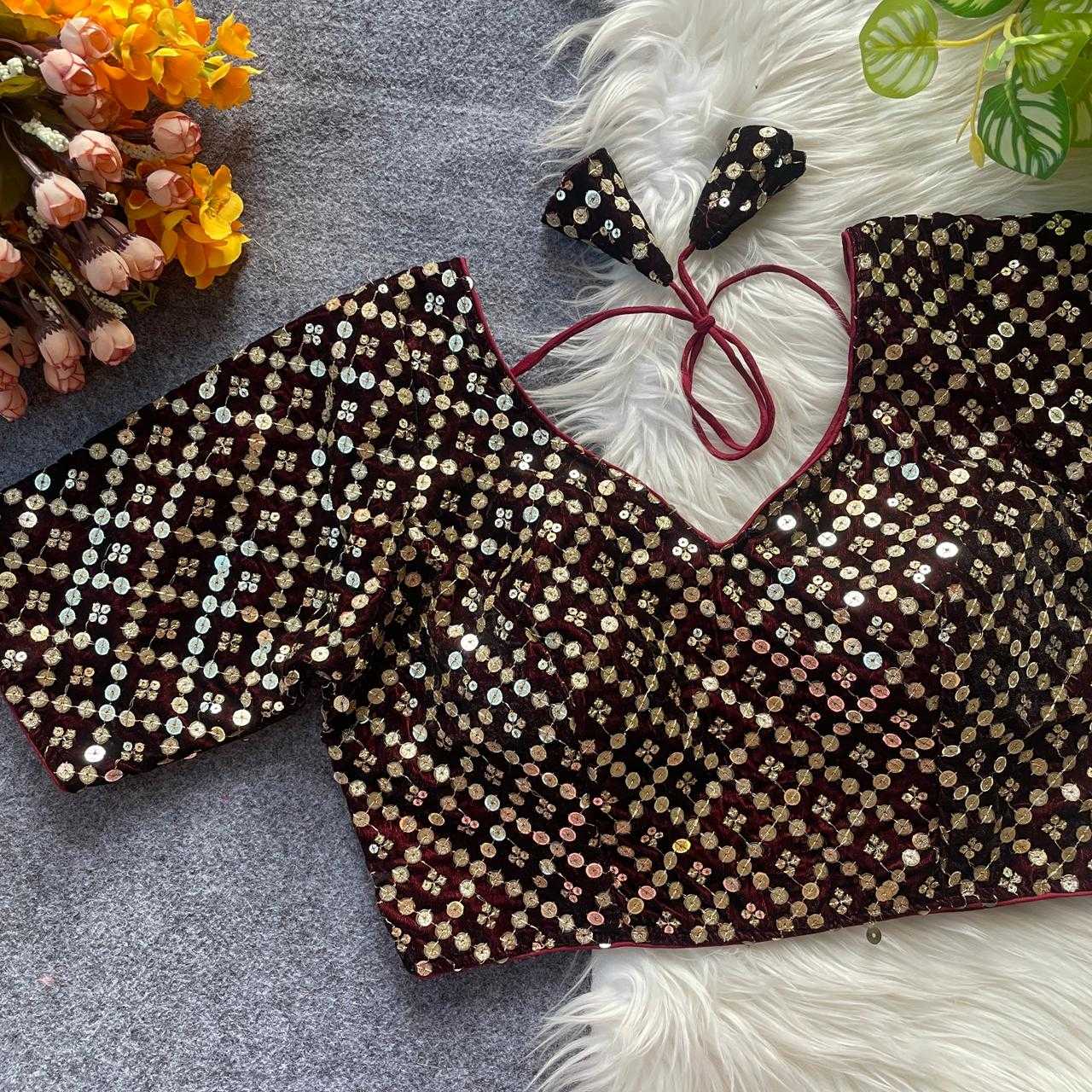 YNF Wholesale Velvet Fashion Blouse KESH728 Velvet | Surat Manufacturer