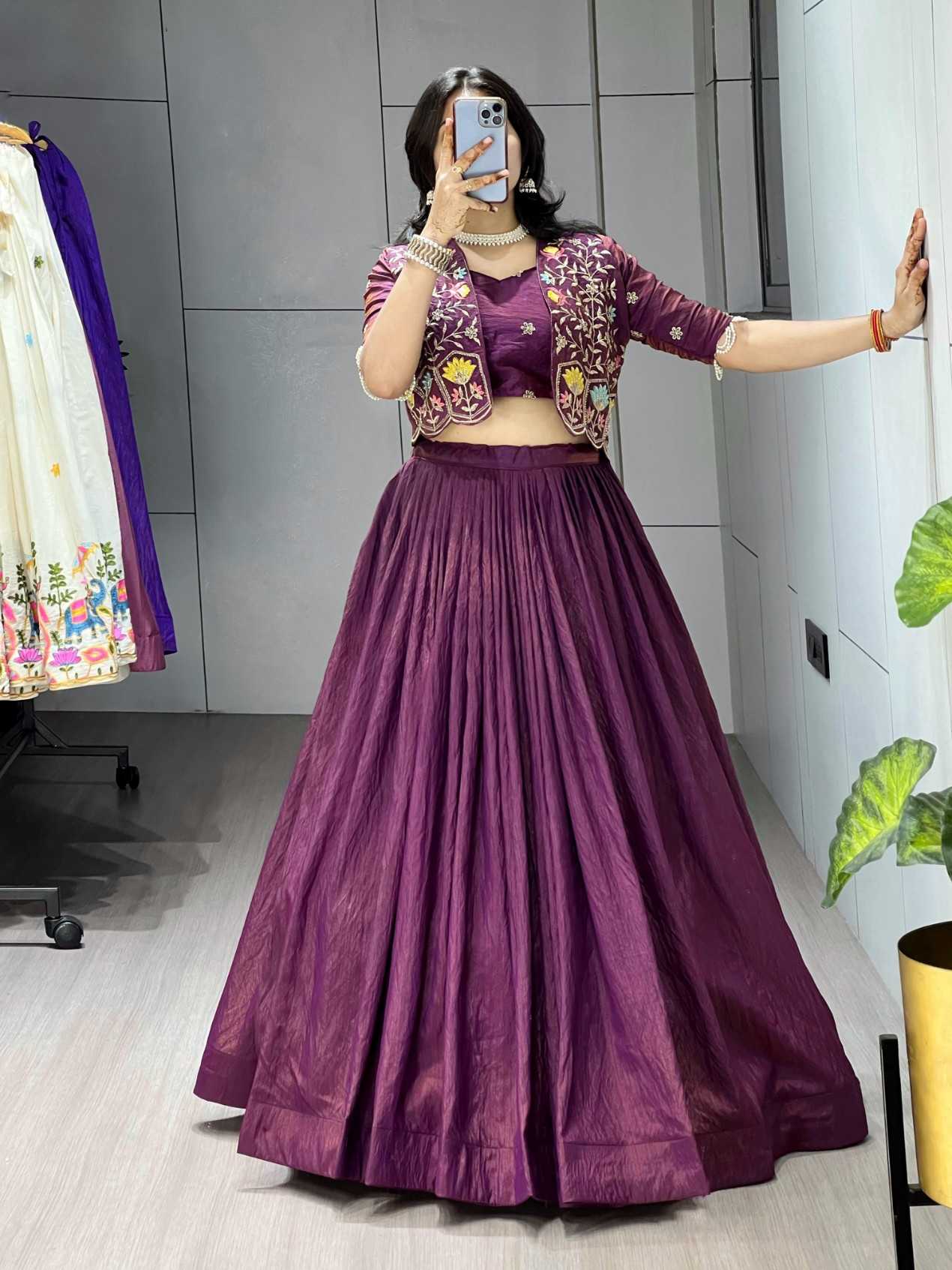 YNF Wholesale Vichitra Silk Wedding Lehenga KESH530 jacket-Lehenga | Surat Manufacturer
