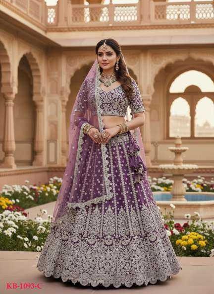 YNF Wholesale Butterfly Net Embroidered Lehenga KESH630 1093 | Surat Manufacturer