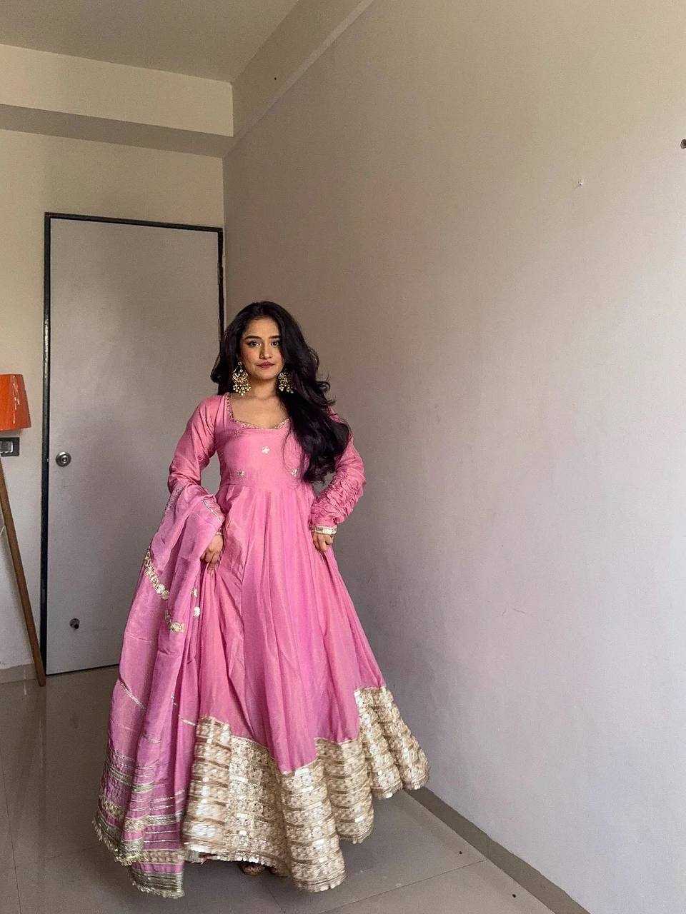 YNF Wholesale Chinon Anarkali Gown RIN162 5816 | Surat Manufacturer