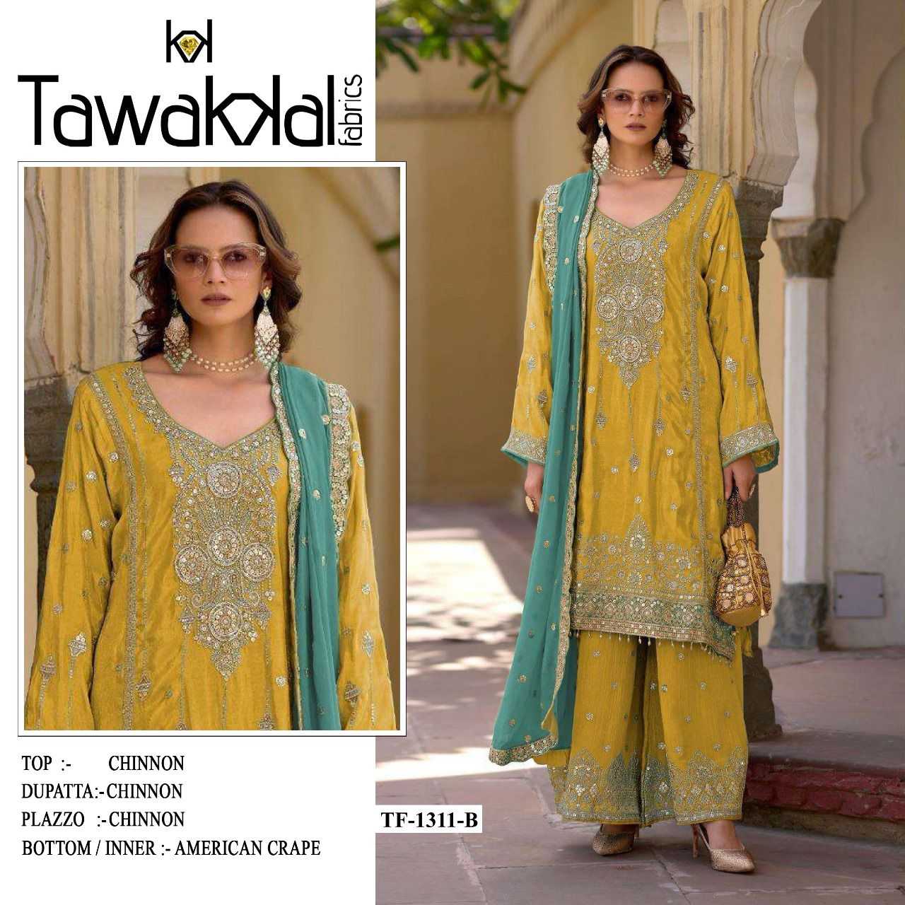 YNF Wholesale Chinon Pakistani Suits RIN236 1311 | Surat Manufacturer