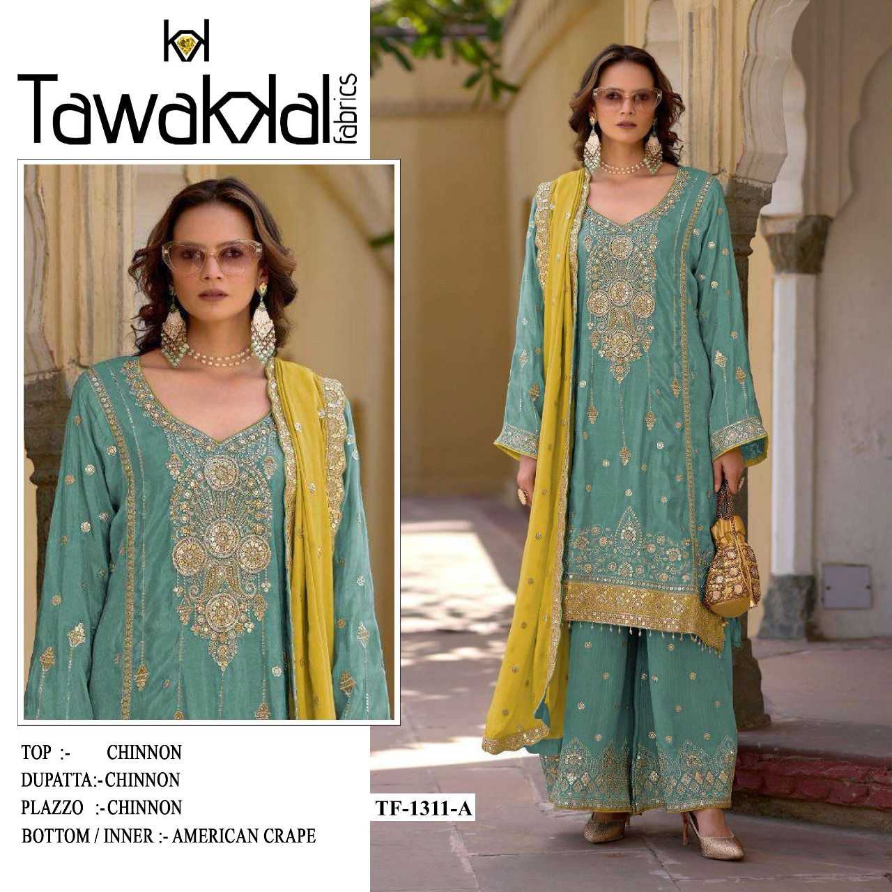 YNF Wholesale Chinon Pakistani Suits RIN236 1311 | Surat Manufacturer