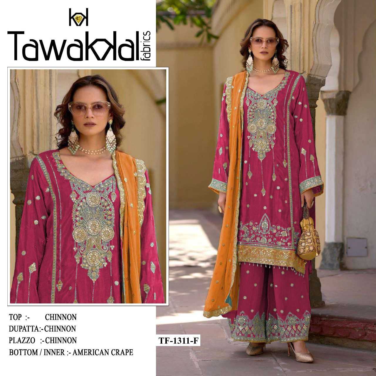 YNF Wholesale Chinon Pakistani Suits RIN236 1311 | Surat Manufacturer