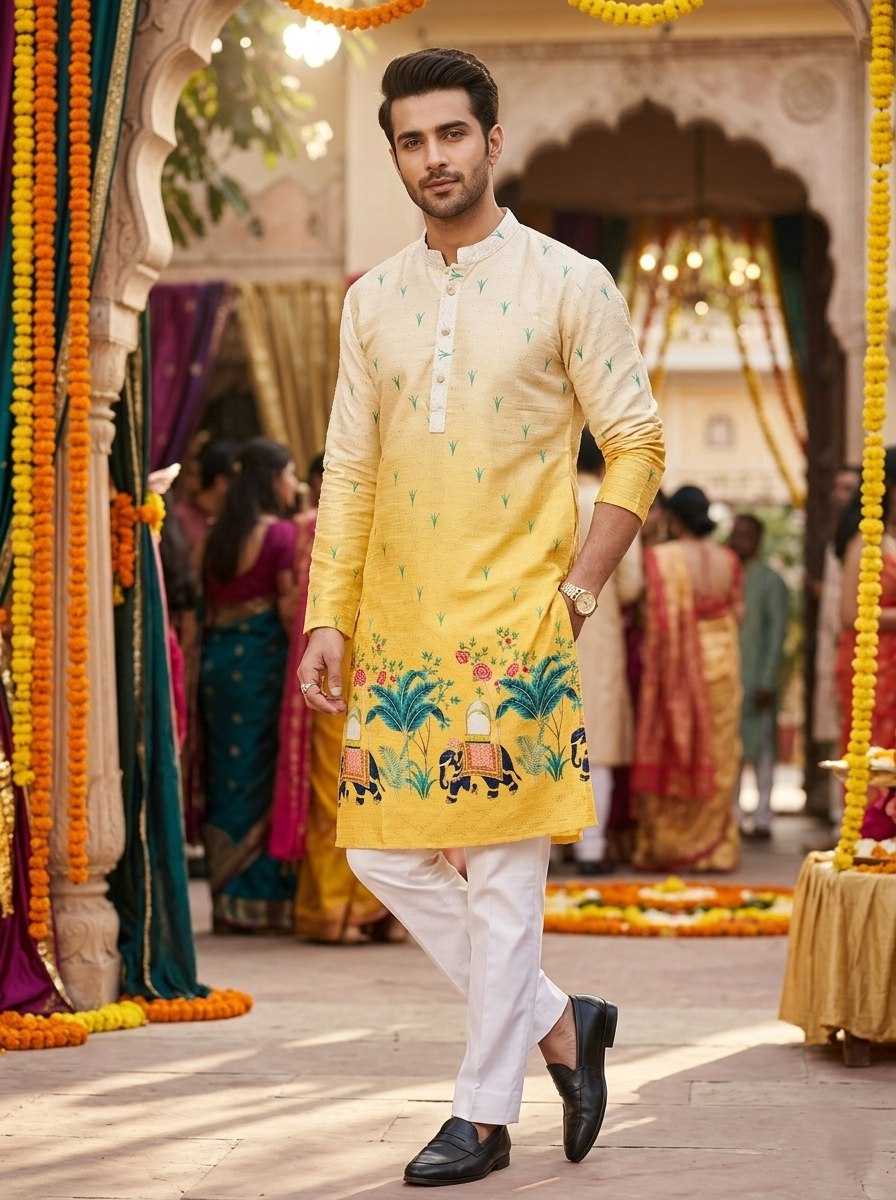 YNF Wholesale Cotton Mens Kurta Pyjama KESH659 KILLER3 | Surat Manufacturer