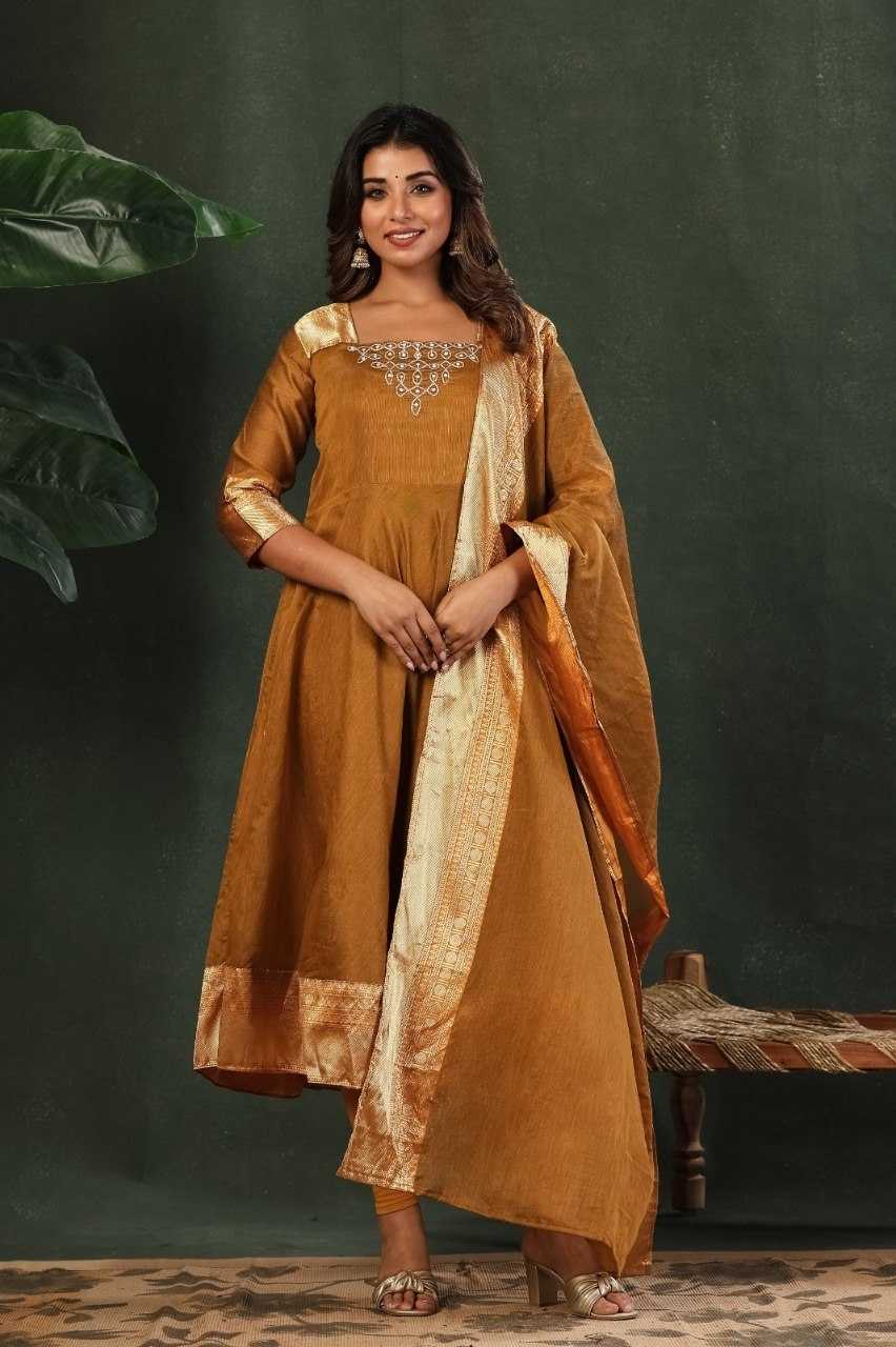 YNF Wholesale Cotton Embroidery Gowns KESH738 Swara | Surat Manufacturer