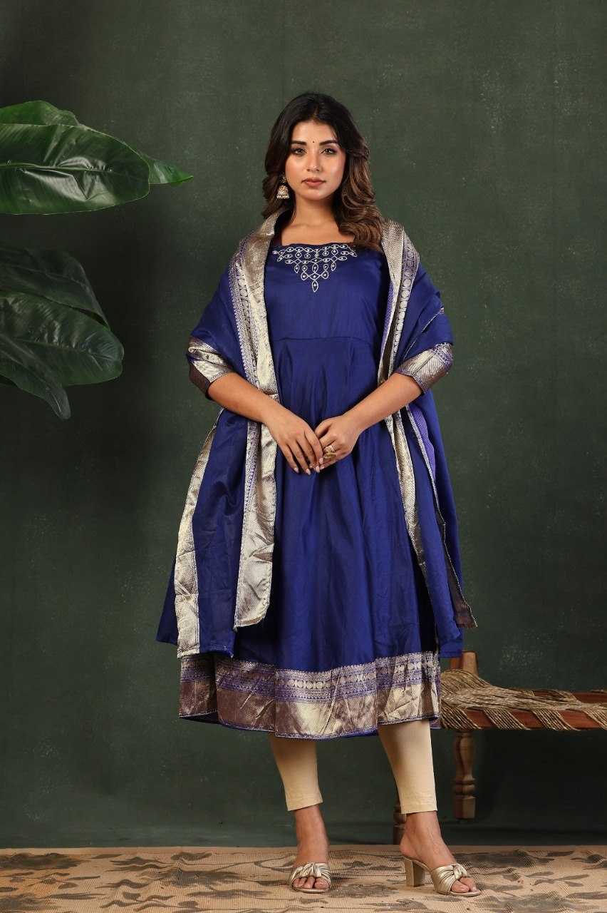 YNF Wholesale Cotton Embroidery Gowns KESH738 Swara | Surat Manufacturer