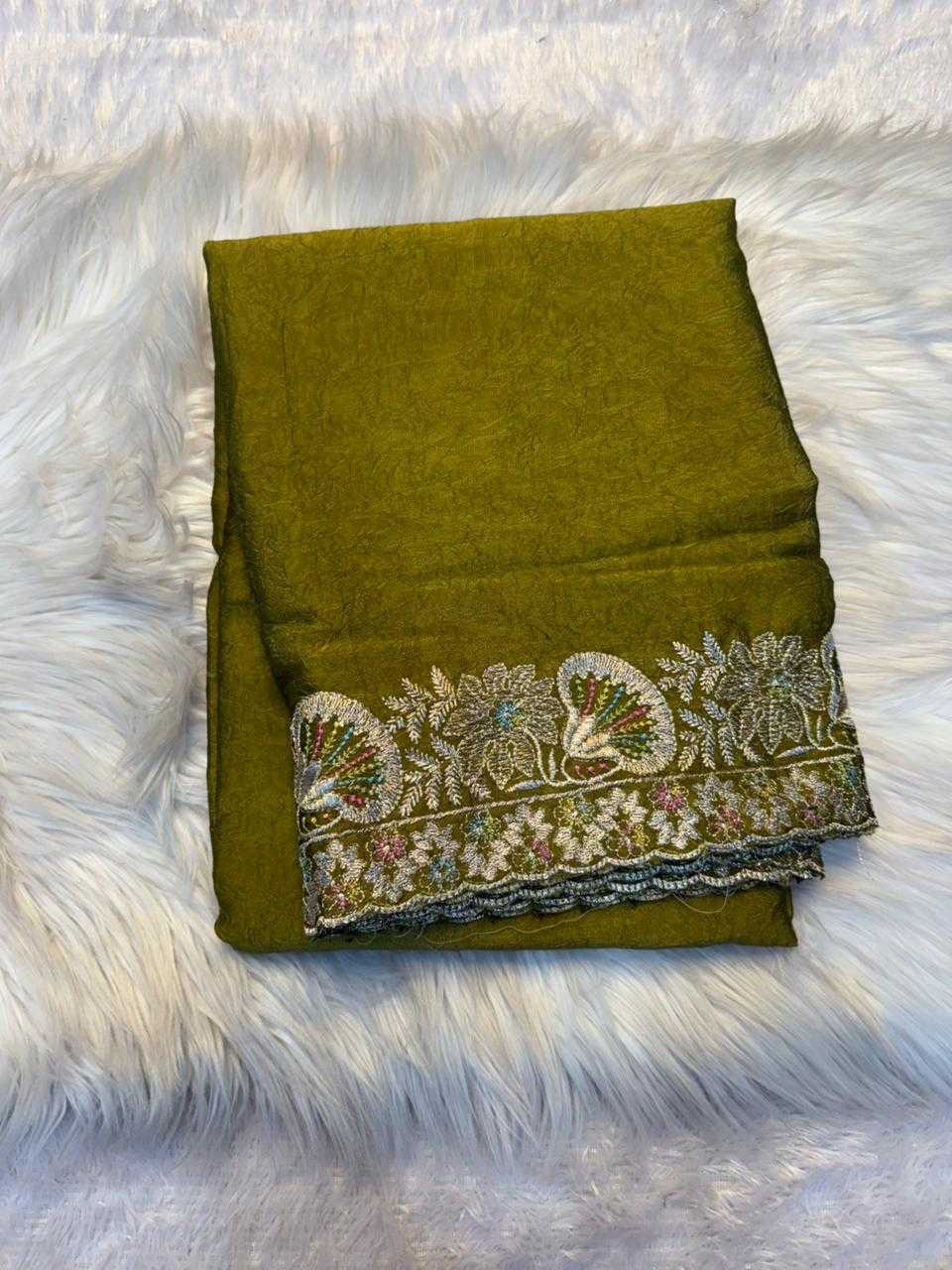 YNF Wholesale Crush Silk Jamdani Sarees KESH671 Pariza | Surat Manufacturer