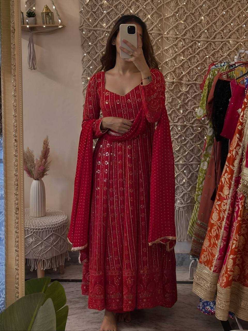 YNF Wholesale Faux Blooming Anarkali Gown KESH104 TD-6101 | Surat Manufacturer