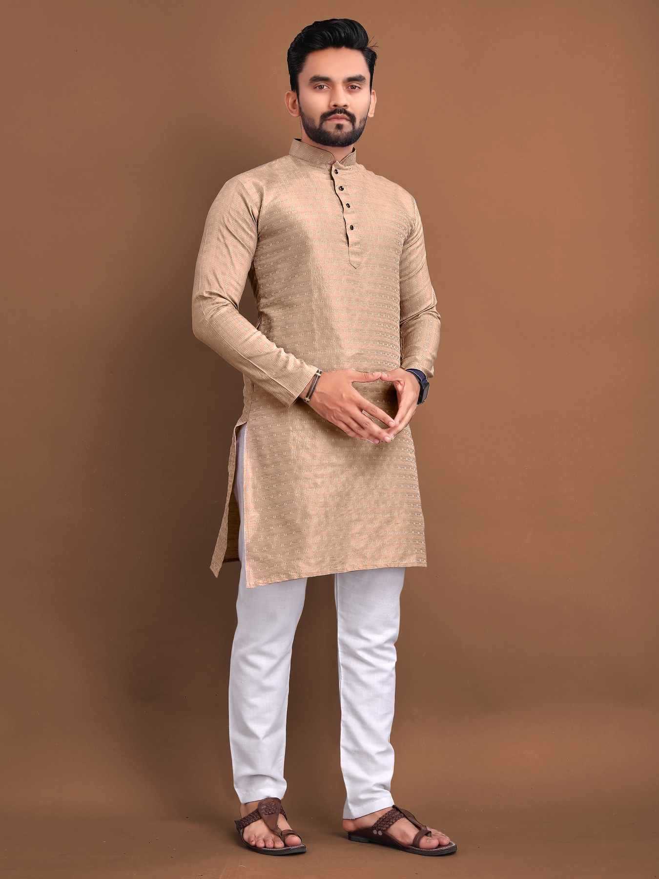 YNF Wholesale Jacquard Mens Kurtas KESH747 POSHAK | Surat Manufacturer