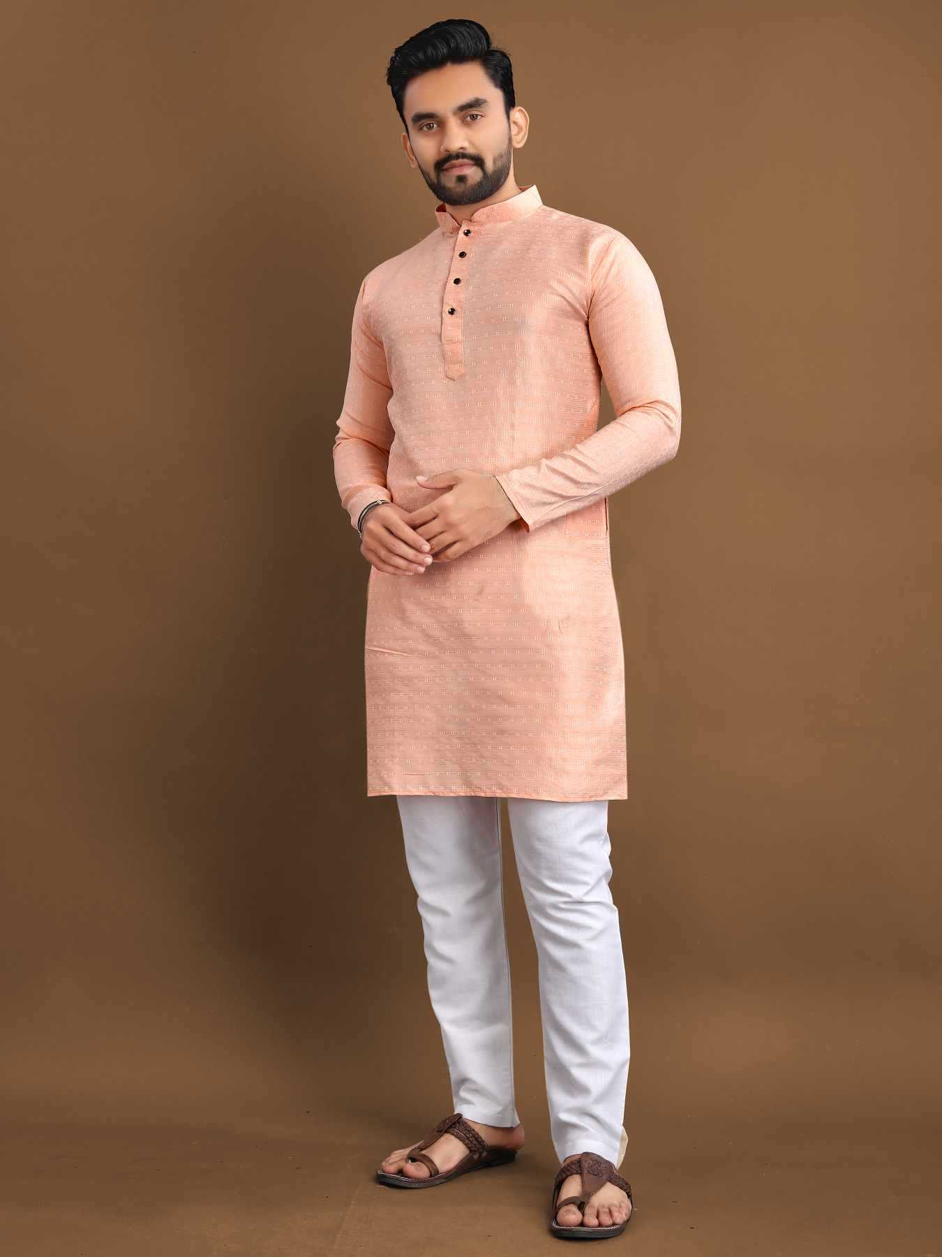 YNF Wholesale Jacquard Mens Kurtas KESH747 POSHAK | Surat Manufacturer