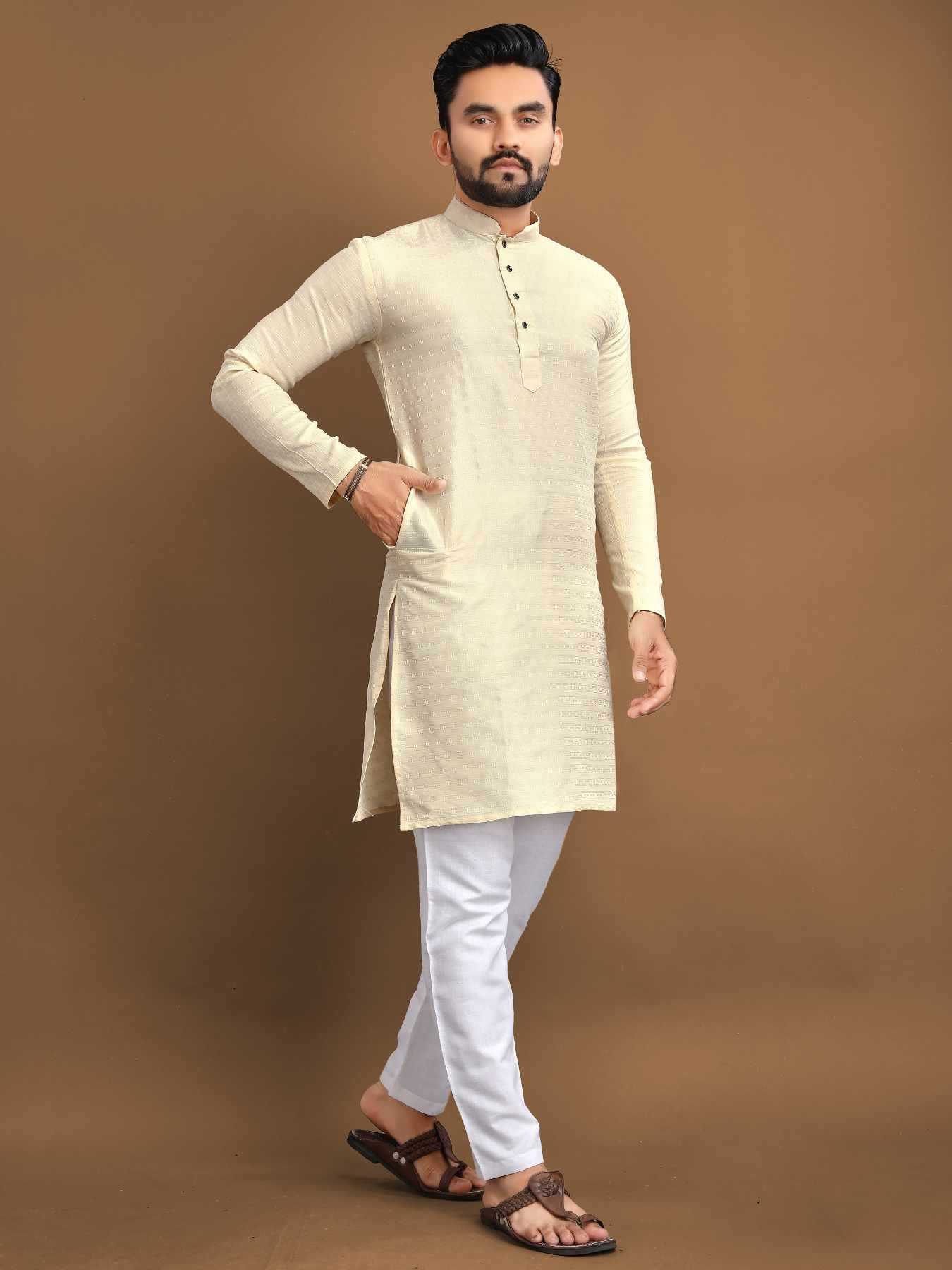 YNF Wholesale Jacquard Mens Kurtas KESH747 POSHAK | Surat Manufacturer