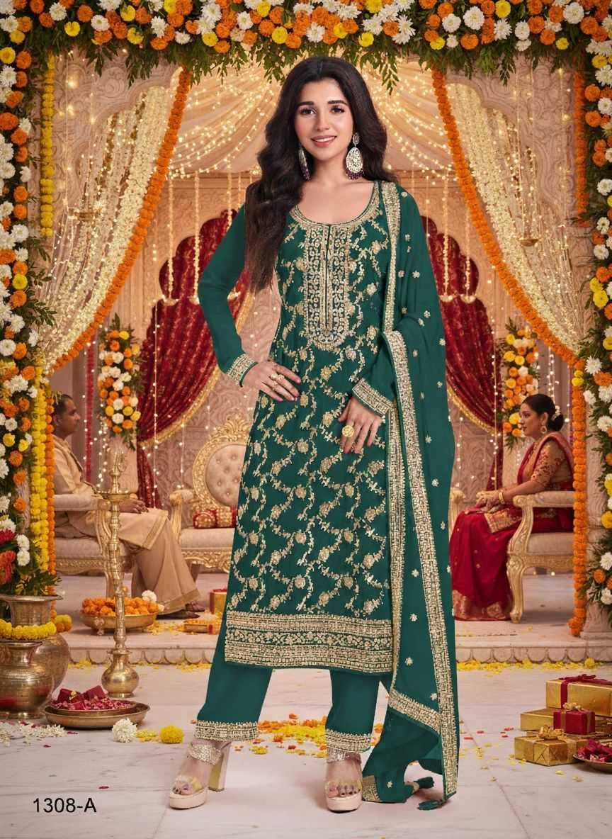 YNF Wholesale Jacquard Unstitched Suits RIN236 1306 | Surat Manufacturer