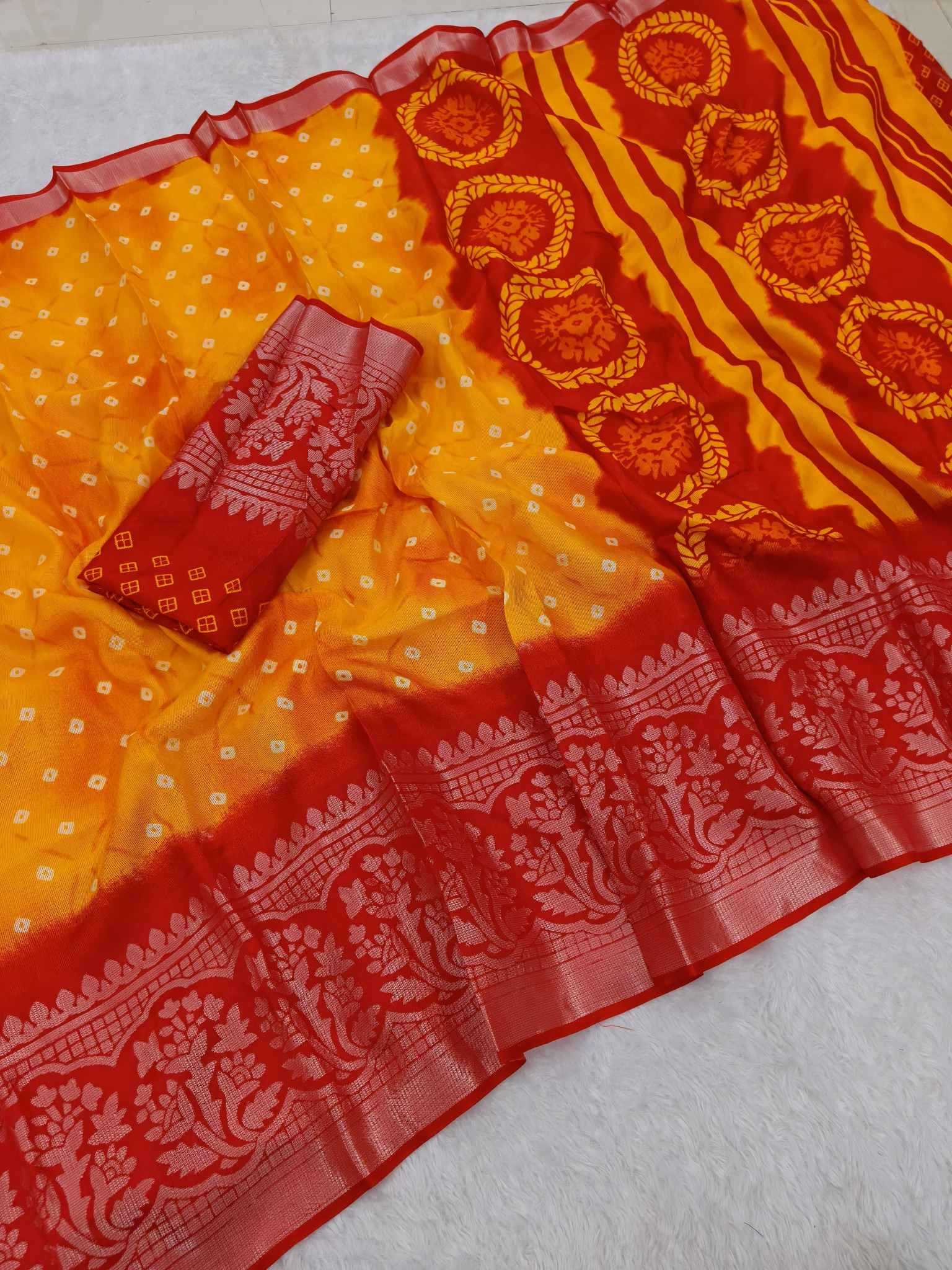 YNF Wholesale Kora Silk Kora Silk Sarees KESH673 GOLD DUST BRASSO | Surat Manufacturer