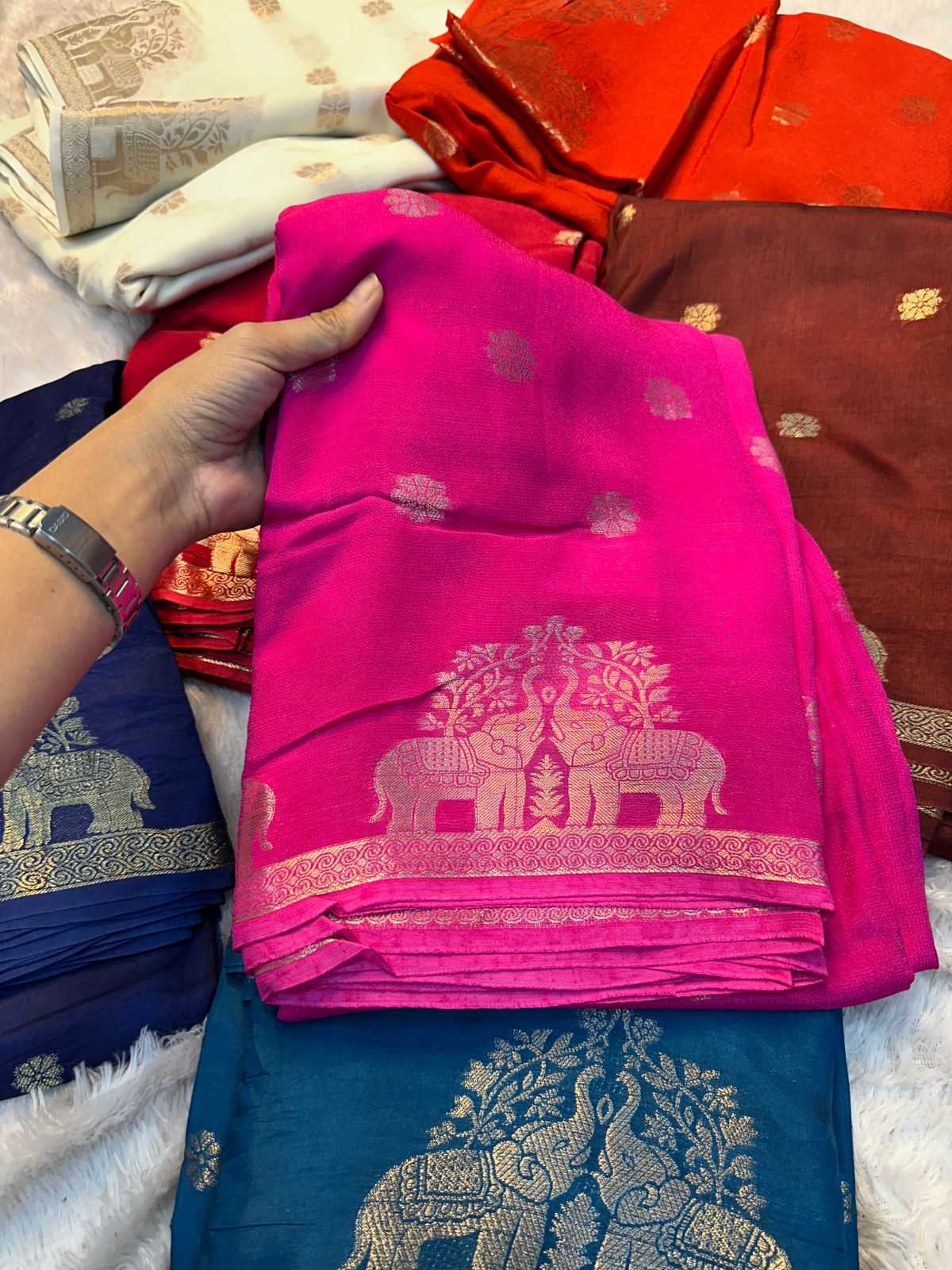 YNF Wholesale Muslin Silk Traditional Silk Sarees KESH671 Amaira | Surat Manufacturer