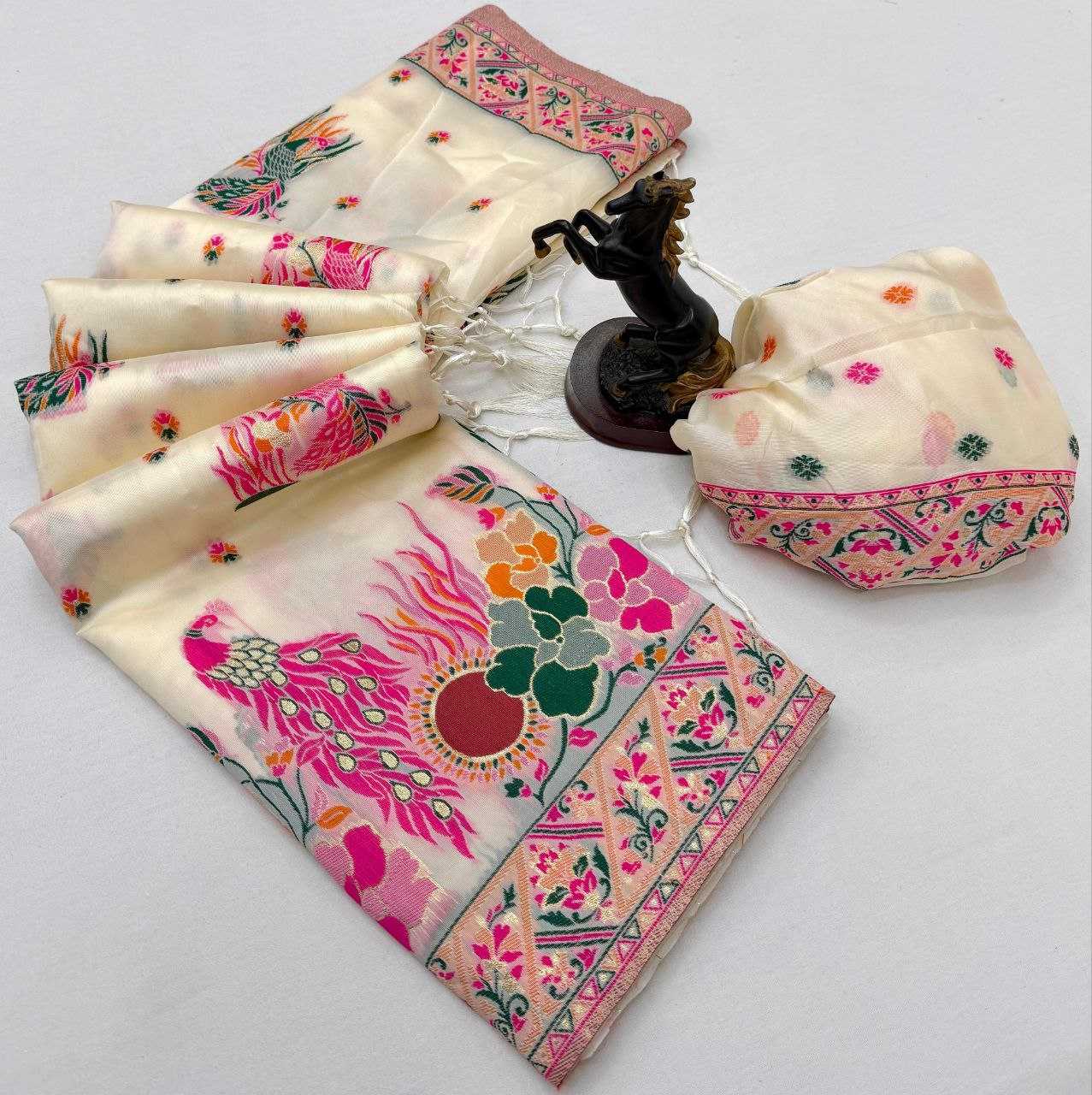 YNF Wholesale Pashmina Embroidered Sarees RIN211 PASHMINA-VOL-5 | Surat Manufacturer
